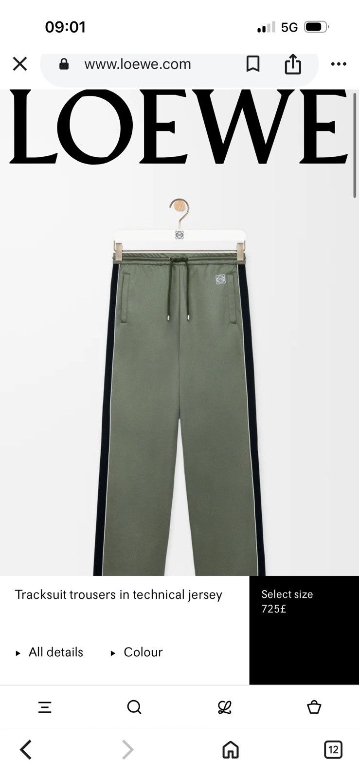 Loewe LOEWE joggers pants SEE REAL TAPE MEASUREMENTS IN PHOTOS Size US 31 - 24 Thumbnail