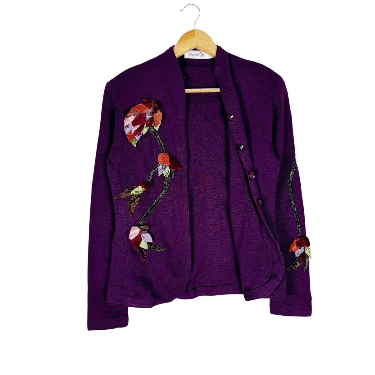 Kansai Yamamoto ⚡️KANSAI O2 FLOWERS WOOL JACKET Size M / US 6-8 / IT 42-44 - 9 Thumbnail