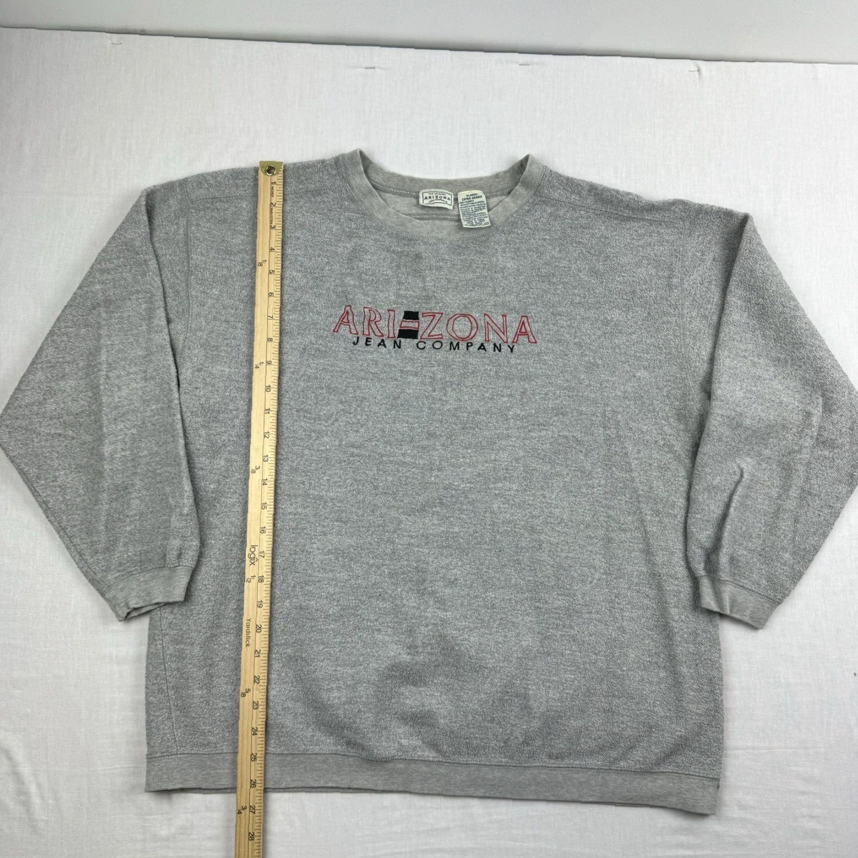 Vintage VINTAGE Arizona Jeans Co Sweatshirt Mens XL Gray Pullover Embroidered 90s Y2K Grunge Decade Size US XL / EU 56 / 4 - 5 Thumbnail