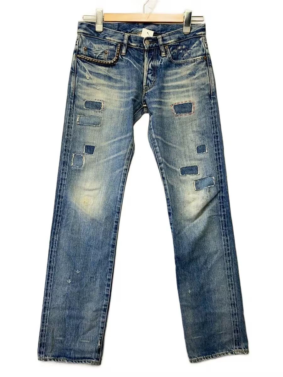 Hysteric Glamour Aged Patchwork Straight Leg Denim Jeans Size US 28 / EU 44 - 1 Thumbnail