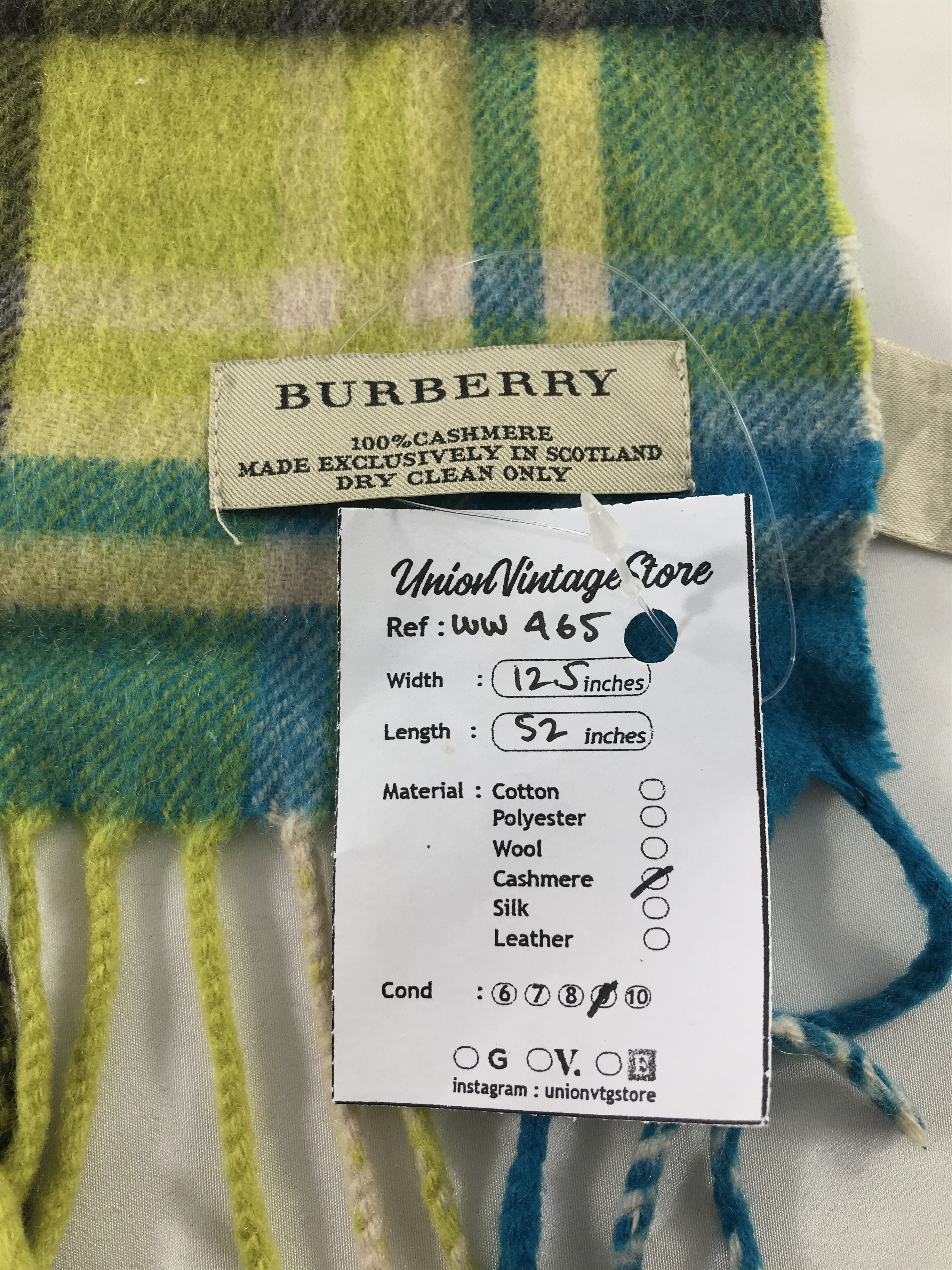 Burberry × Vintage Burberry Scarf / Muffler / Neckwear - WW465 Size ONE SIZE - 7 Thumbnail