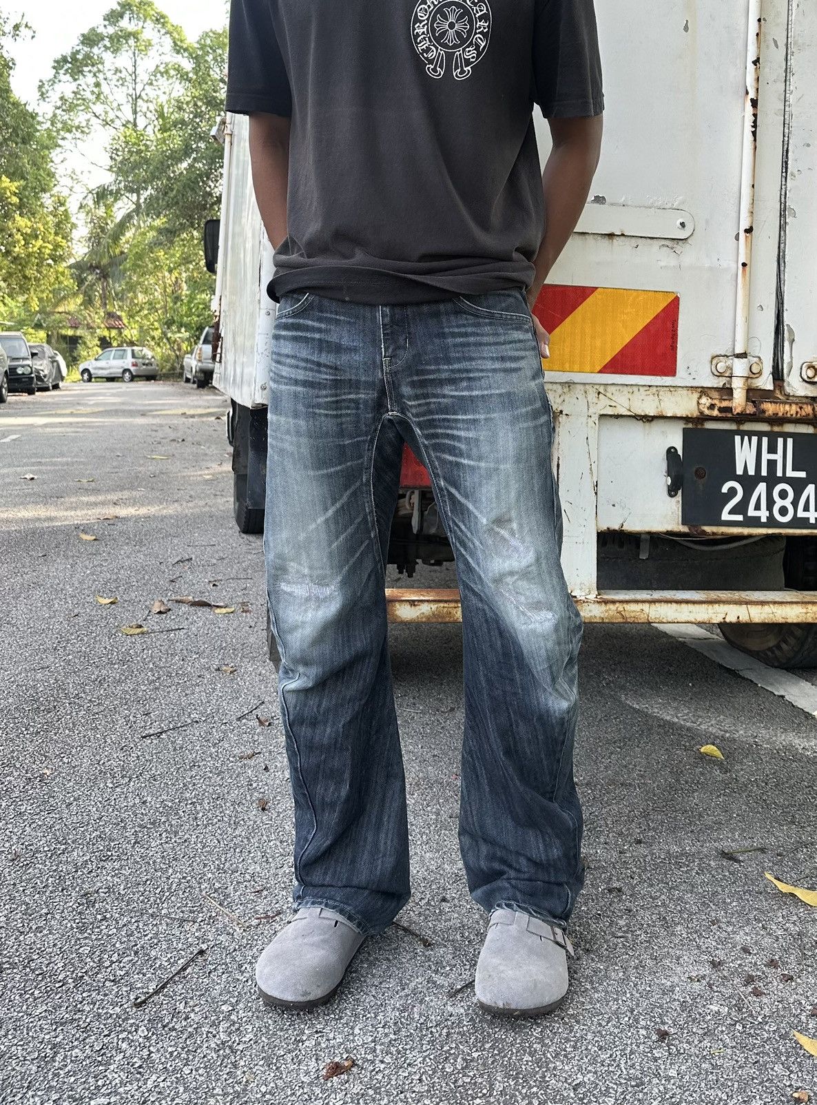 Edwin 👹Vintage Edwin 505 E-Function Baggy Blue Jeans Size US 30 / EU 46 - 1 Thumbnail
