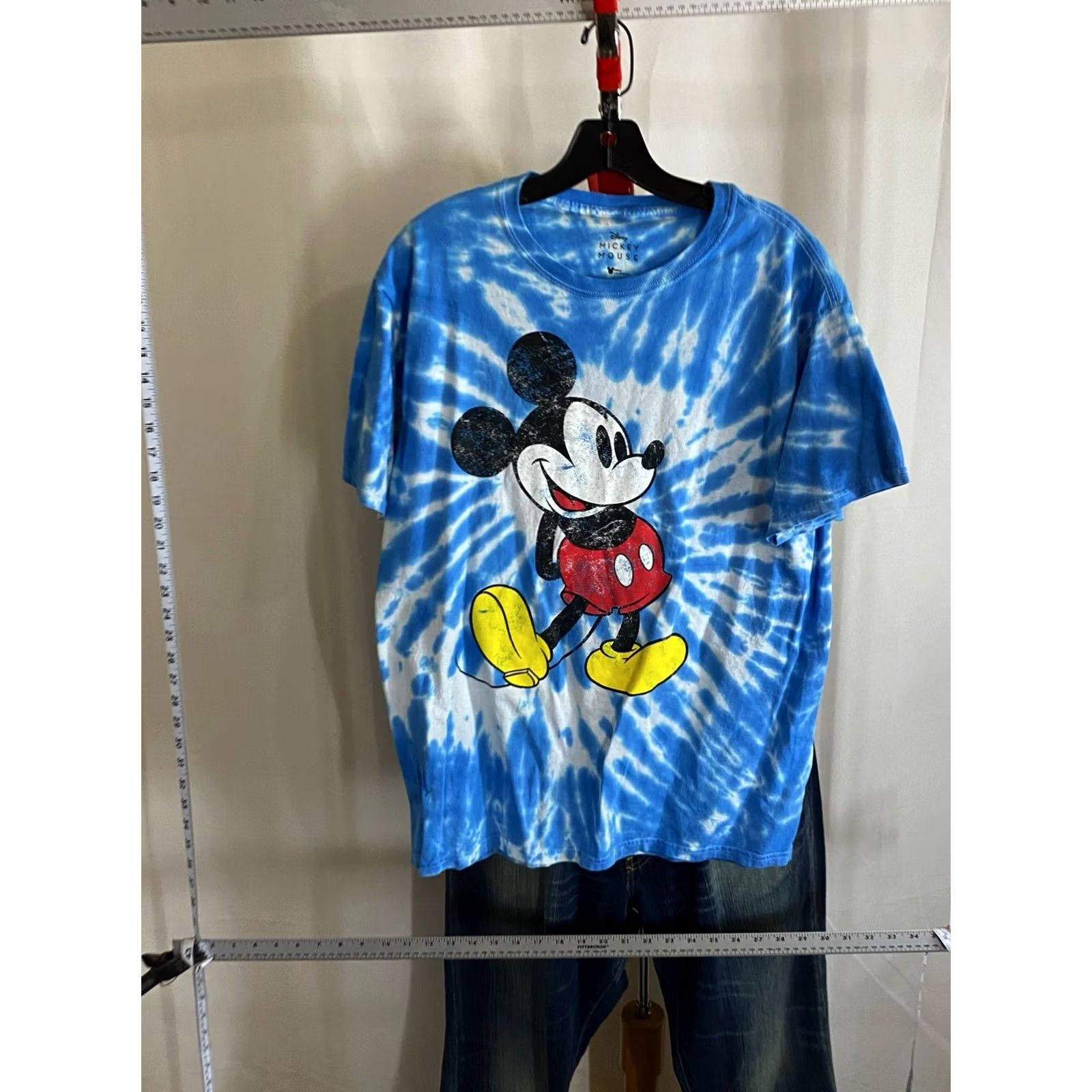 Disney Disney Mickey Mouse TEE Shirt Blue Tie Dye Medium M - Men’s T-Shirt Variety Shirt Size US M / EU 48-50 / 2 - 2 Thumbnail