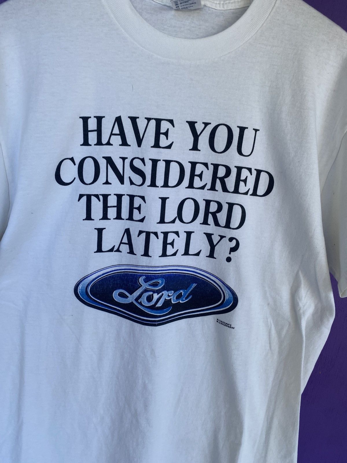 Other Vintage 90s Have you considered the lord lately t-shirt Size US L / EU 52-54 / 3 - 3 Thumbnail