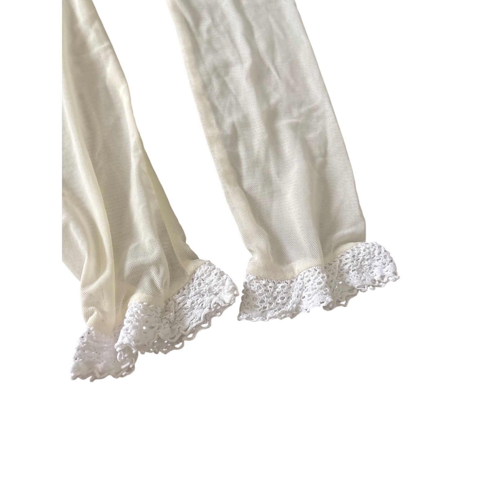 Other Dollcake Cream Lace Trim Leggings Girls 5T Size ONE SIZE - 4 Thumbnail