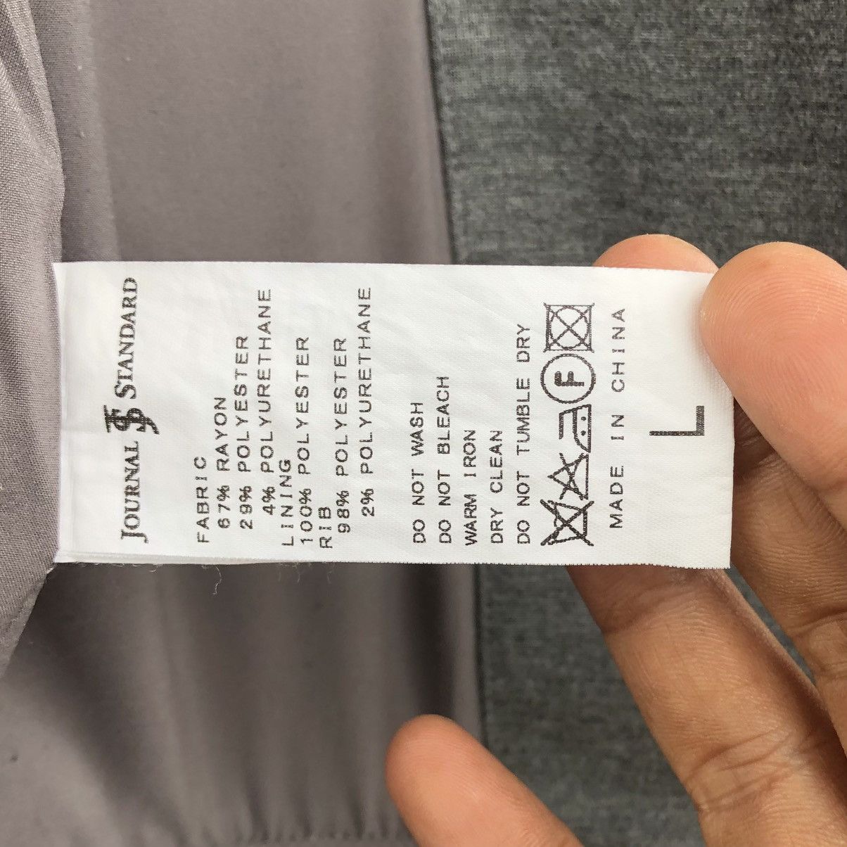 Journal Standard Journal Standard Blouson Stretchable Grey Bomber Jacket Size US L / EU 52-54 / 3 - 13 Thumbnail