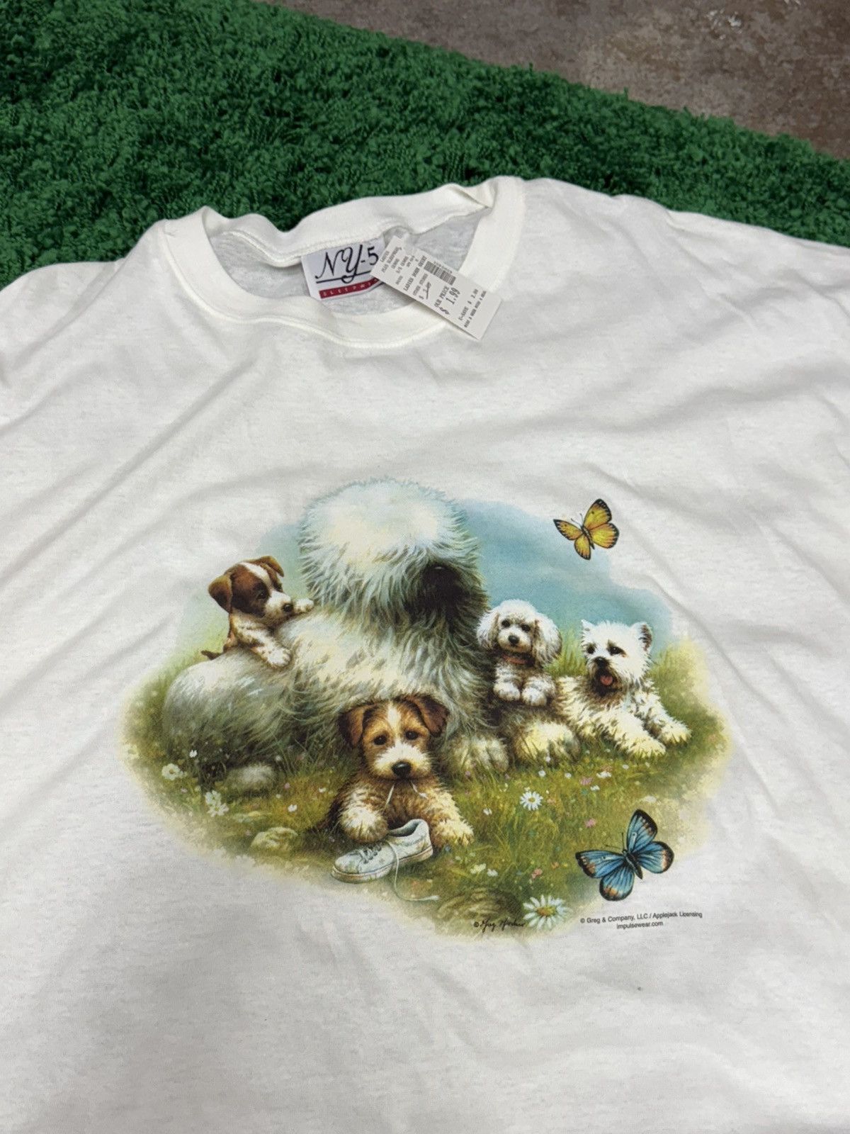 Vintage Vintage Giant Oversized 10XL Dog Night Mystical Tee White Size US XXL / EU 58 / 5 - 2 Thumbnail