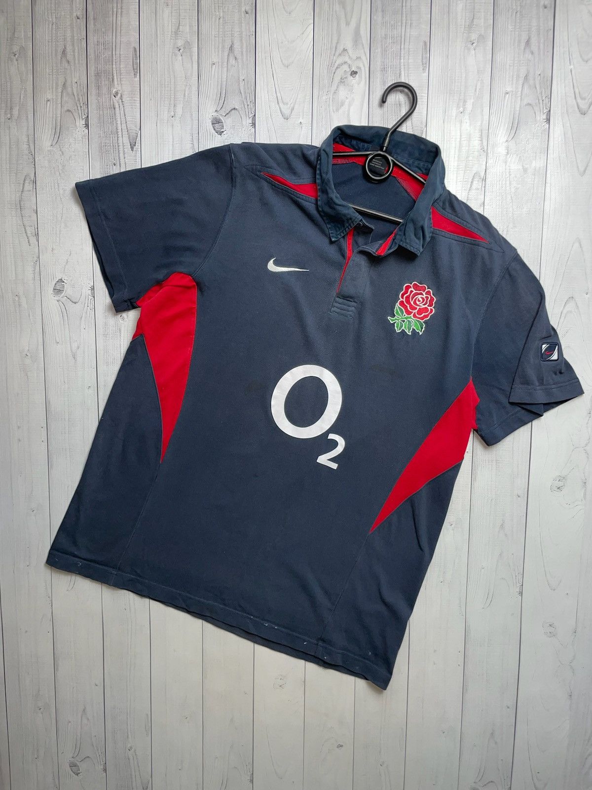 Nike × Vintage Vintage Nike England rugby jersey size XL logo Size US XL / EU 56 / 4 - 1 Thumbnail
