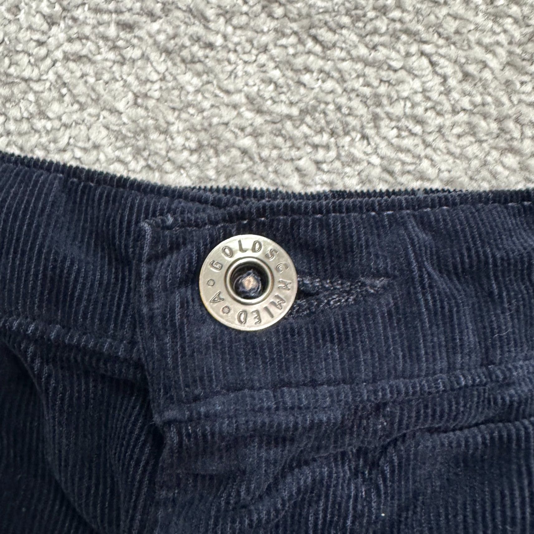 Vintage AG Adriano Goldschmied The Prima Cigarette Corduroy Pants Womens 30R Navy Blue Size 30" / US 8 / IT 44 - 5 Thumbnail
