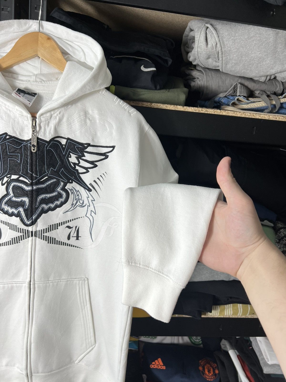 Fox Racing Vintage Fox Racing Zip Hoodie Motocross Graphics Streetwear Size US M / EU 48-50 / 2 - 7 Thumbnail