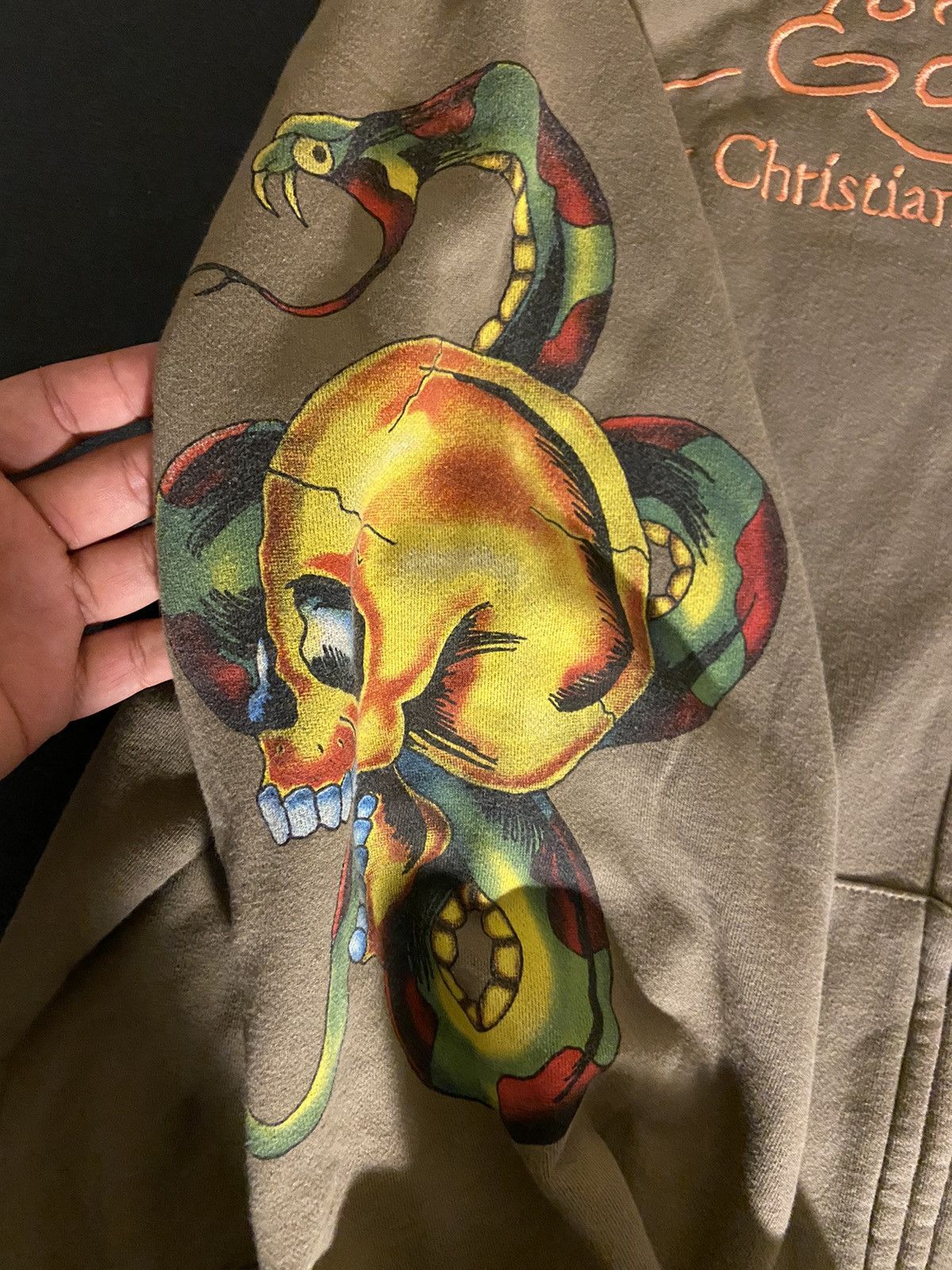 Christian Audigier Vintage Y2K Ed Hardy Hoodie checkered size Xxl Size US XXL / EU 58 / 5 - 3 Thumbnail