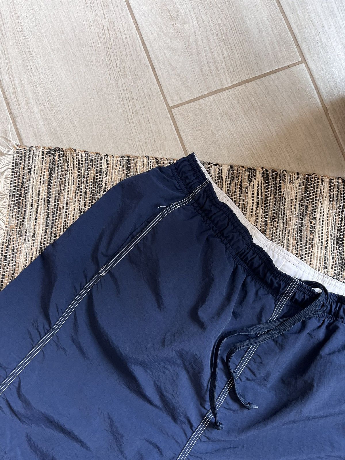 Nike × Vintage Vintage Nike Shorts sportswear blue white size L Size US 34 / EU 50 - 3 Thumbnail