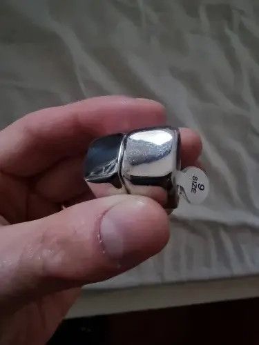 Jewelry Glossy Ring Flat ( size 7 to 11 ) Size ONE SIZE - 4 Thumbnail