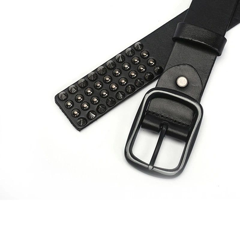 Leather × Vintage Punk Rivert Leather Belt Size ONE SIZE - 3 Thumbnail