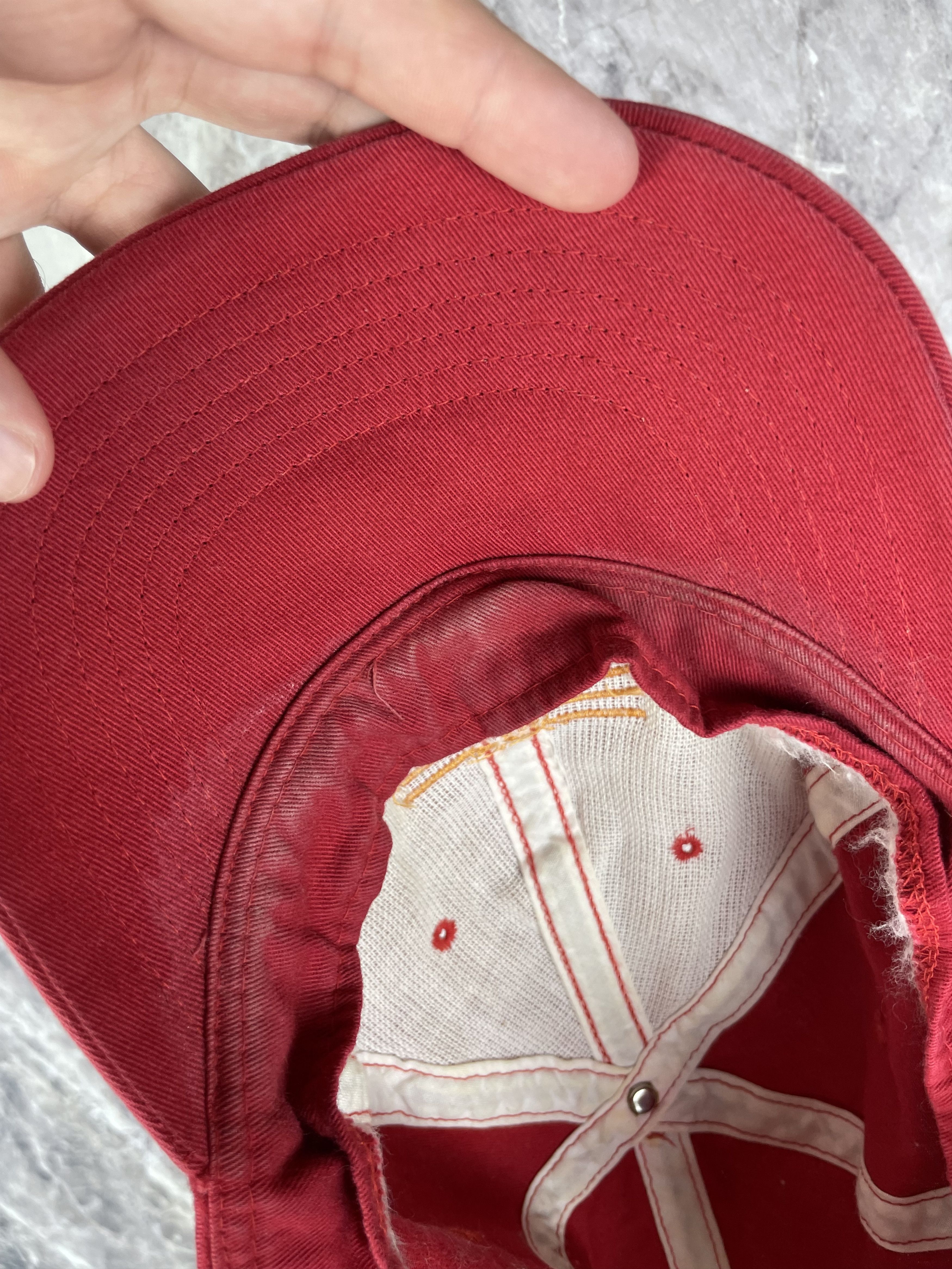 Yves Saint Laurent Vintage Yves Saint Laurent Red Cap Hat Logo Pour Homme YSL Size ONE SIZE - 9 Thumbnail