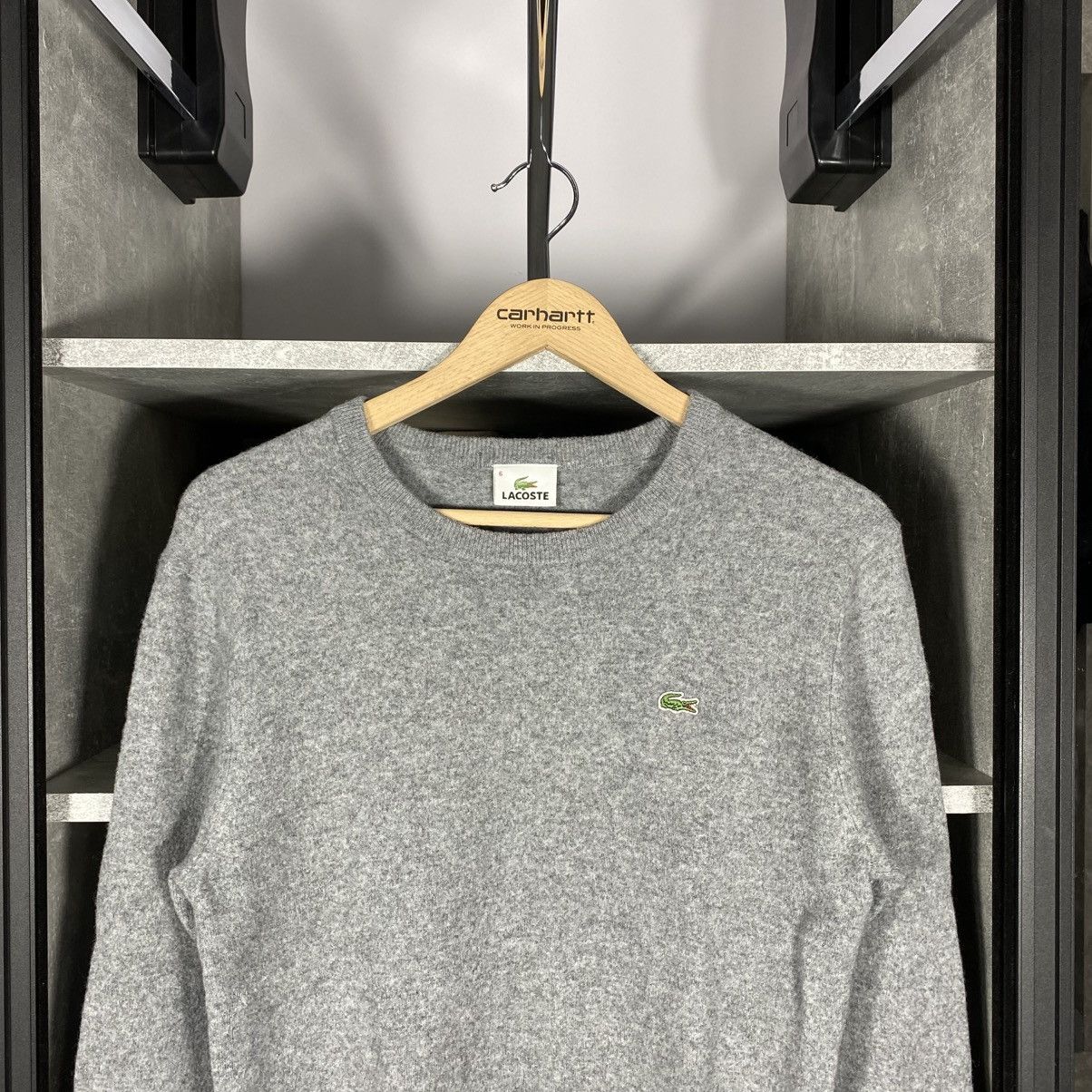 Lacoste × Vintage VINTAGE Y2K LACOSTE WOOL KNITTED SWEATSHIRT SWEATER KNIT Size US S / EU 44-46 / 1 - 3 Thumbnail