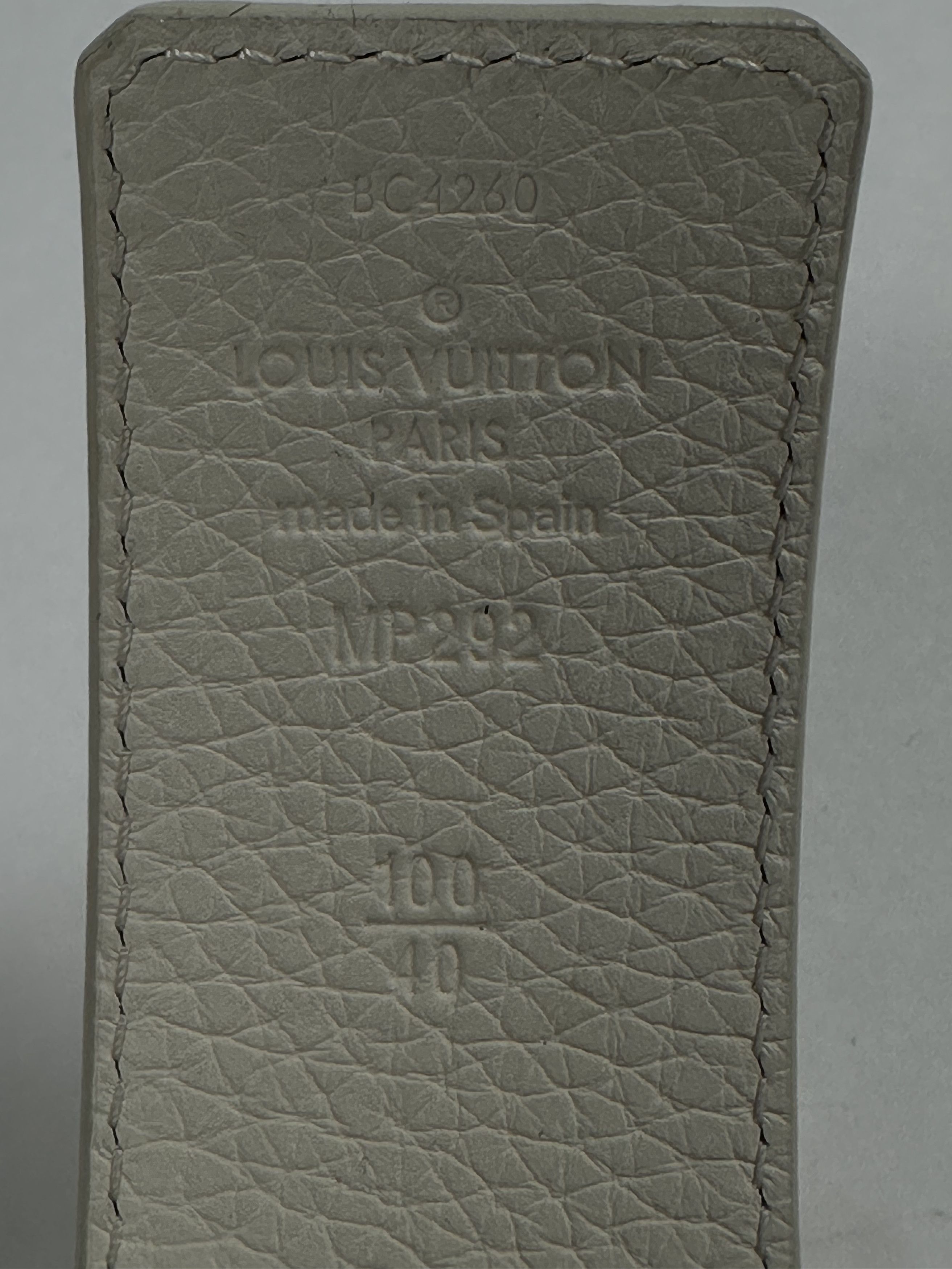 Louis Vuitton Virgil LV White Belt | Grailed