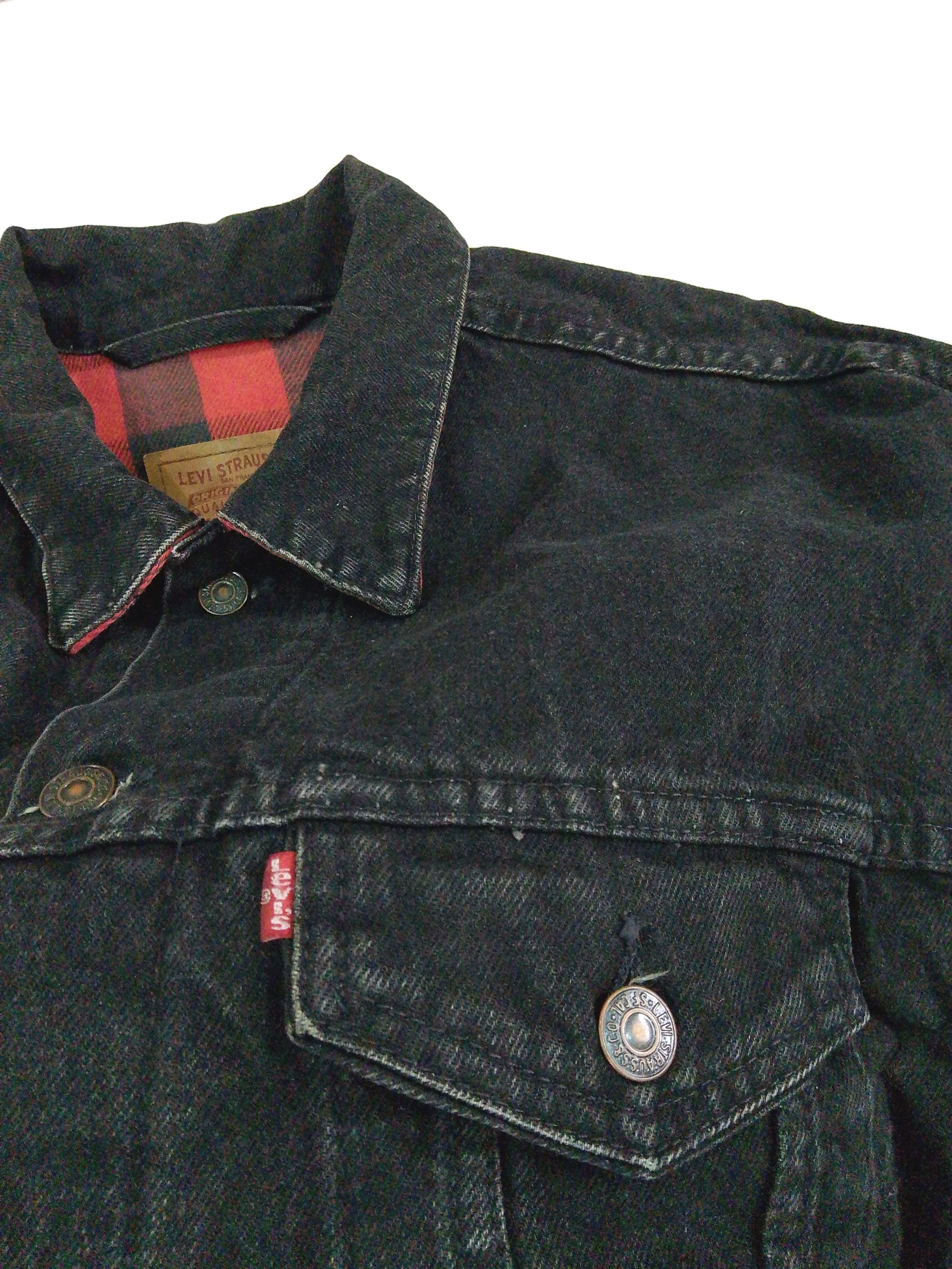 Levi's Vintage Levi’s 70417 Flannel Lined Denim Jacket USA Made Size US L / EU 52-54 / 3 - 6 Thumbnail