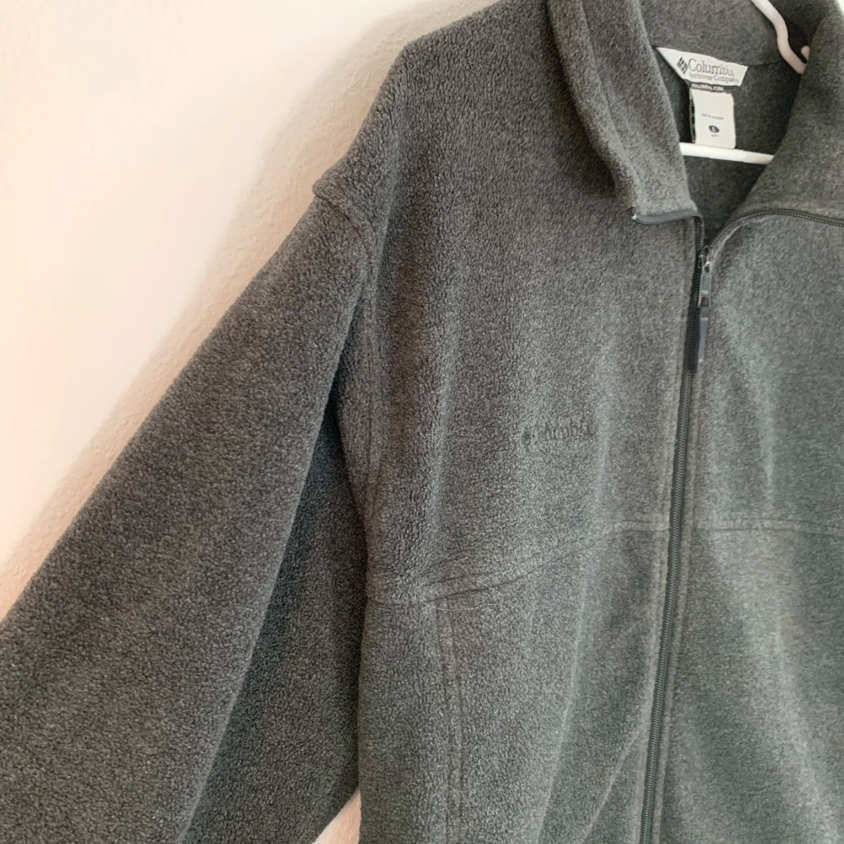 Vintage Columbia Dark Gray Full Zip Fleece Jacket Mens Large Zip Jacket Regular Fit No Stains Size US L / EU 52-54 / 3 - 2 Thumbnail