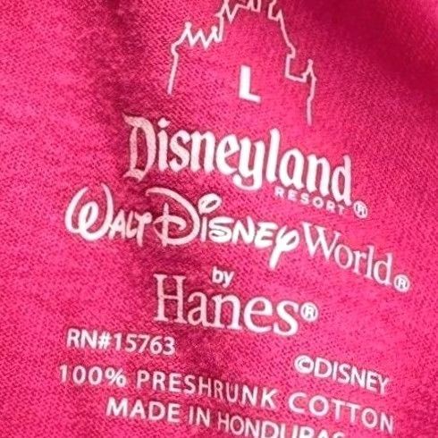 Disney Disney T-Shirt Womens Large Pink 2016 Mickey Minnie Donald Daisy Goofy Glitter Crew Neck Short Sleeve Size L / US 10 / IT 46 - 4 Thumbnail