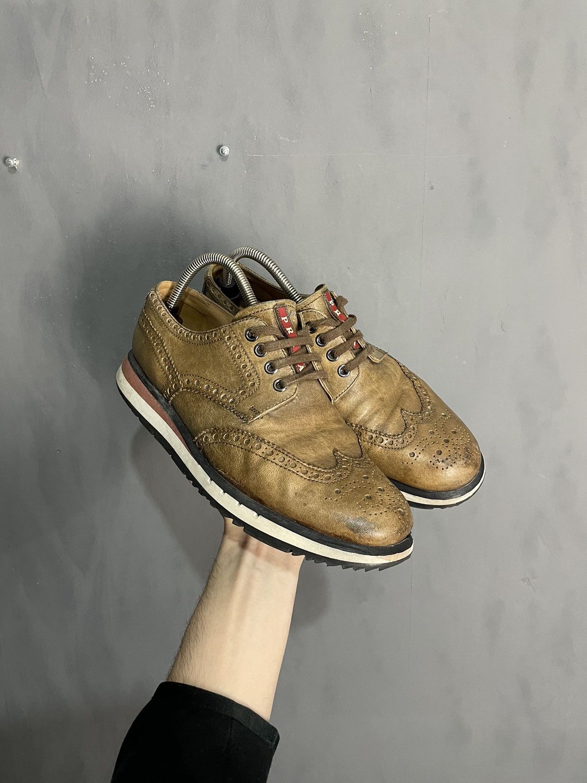 Prada Prada Leather Shoes Sneakers Size US 8.5 / EU 41-42 - 1 Thumbnail