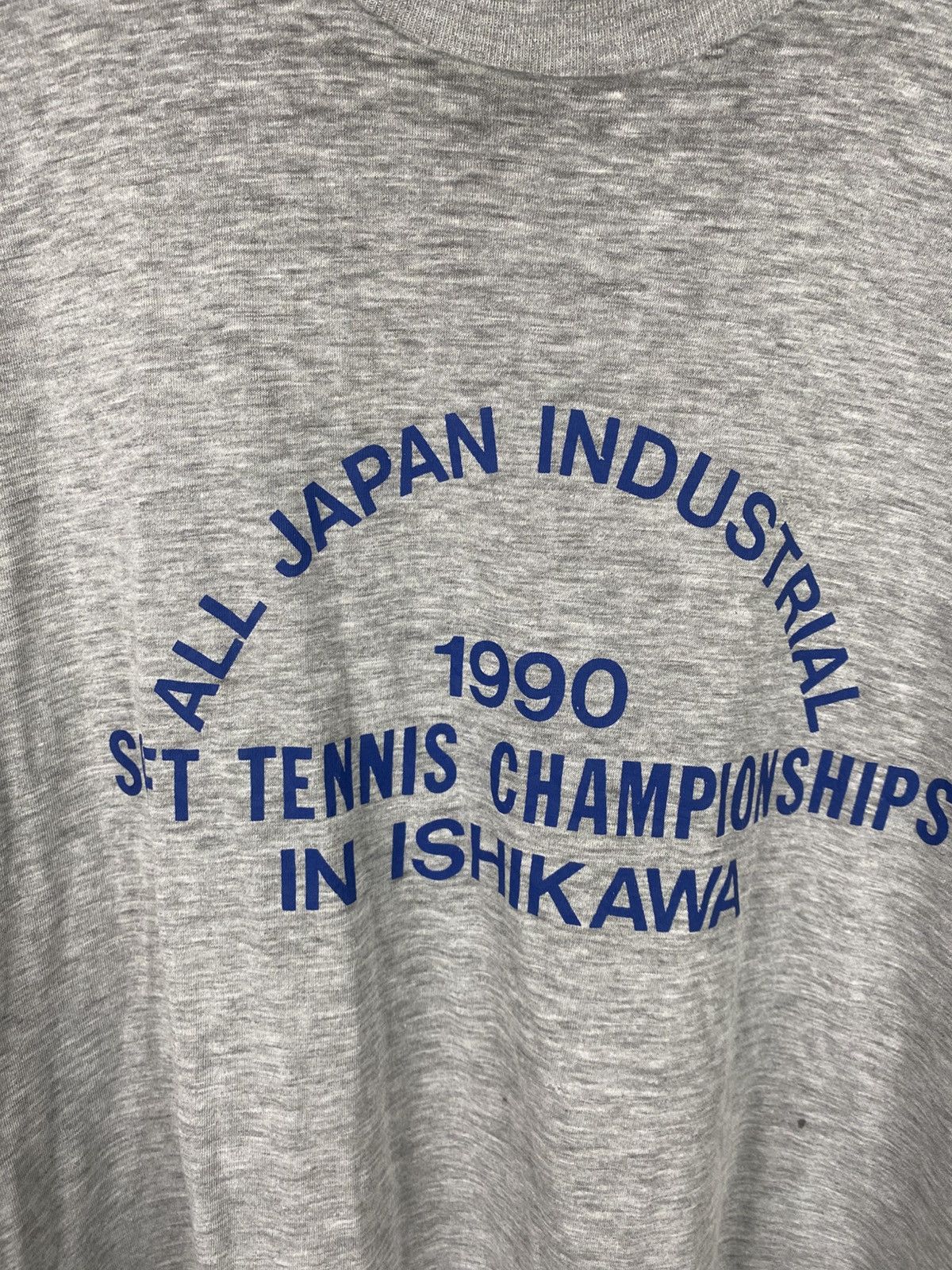 Vintage 90s All Japan Soft Tennis Tournament Tee -Perfectly Thrashed Size US L / EU 52-54 / 3 - 5 Thumbnail