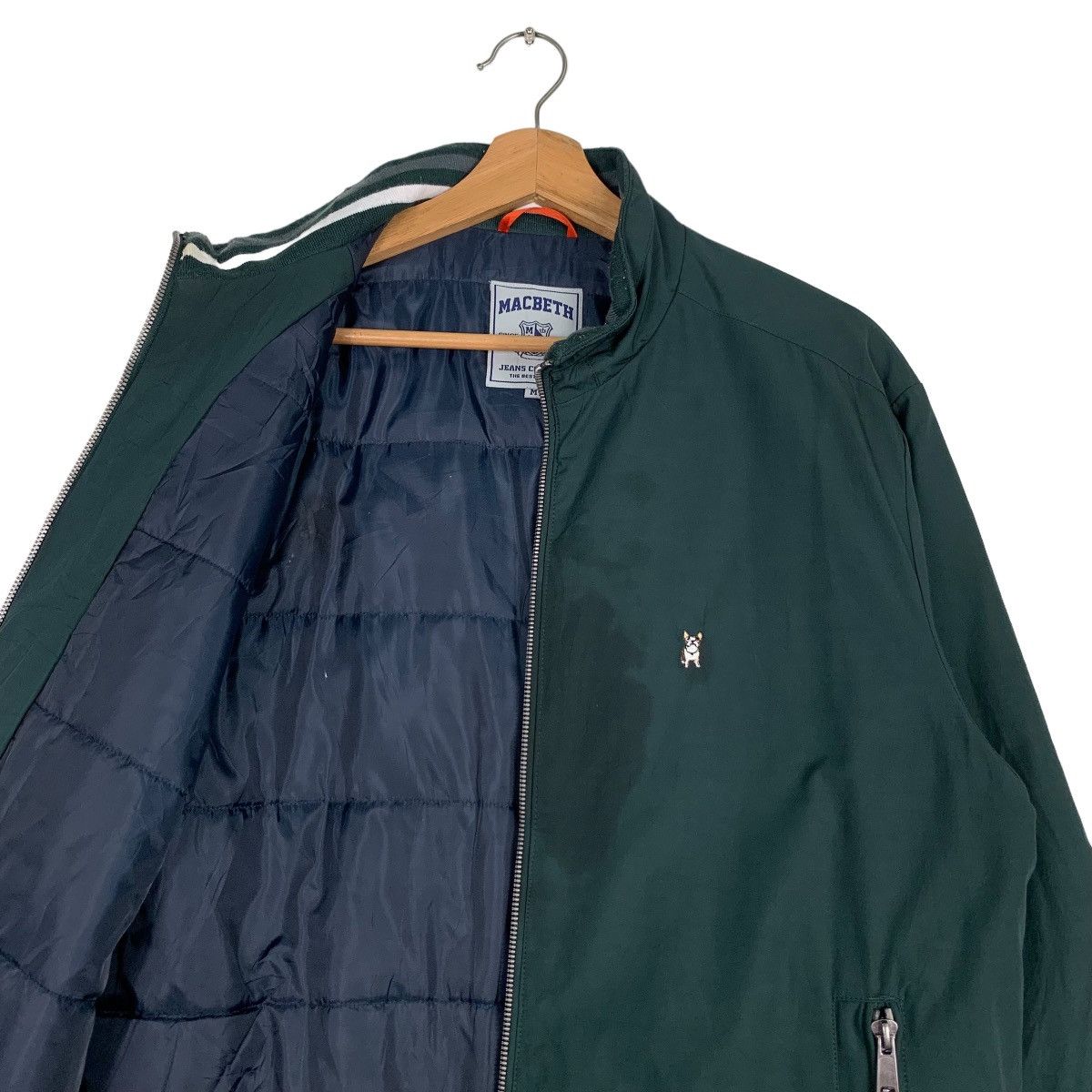 Macbeth MACBETH Green Bomber Jacket #0383-C18 Size US M / EU 48-50 / 2 - 10 Thumbnail