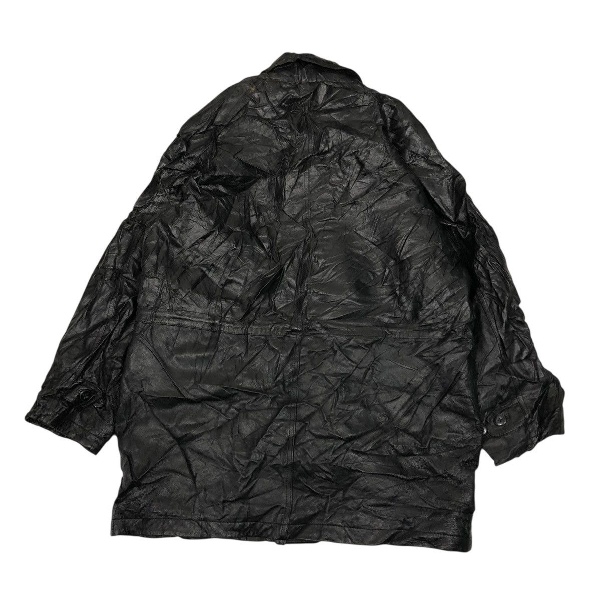 Japanese Brand 🔥VINTAGE GENUINE LEATHER JACKET GIANNI VALENTINO BLANKET Size US L / EU 52-54 / 3 - 2 Thumbnail