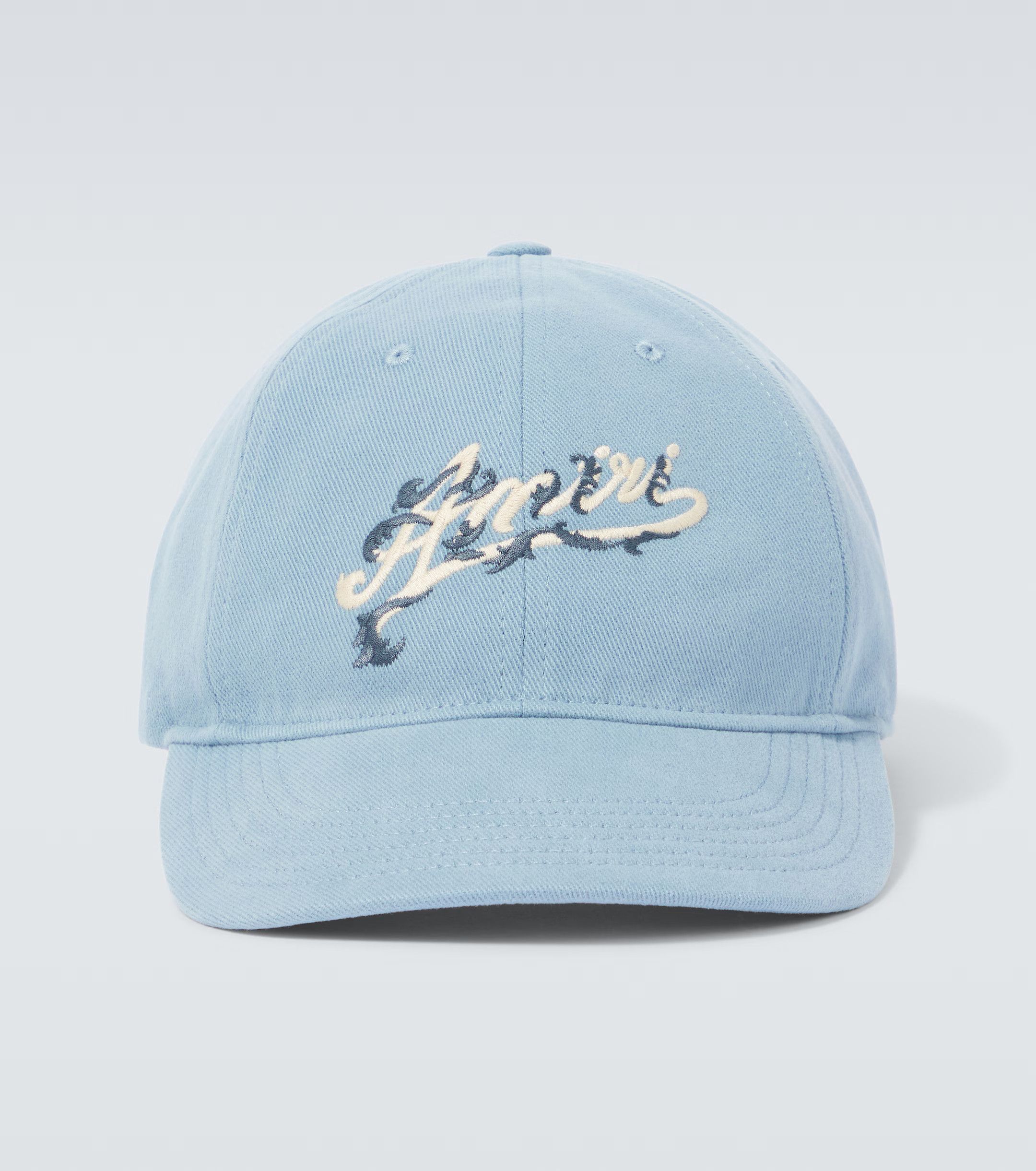 Amiri Barroque Baby Blue Logo Stitched Hat Size ONE SIZE - 1 Thumbnail