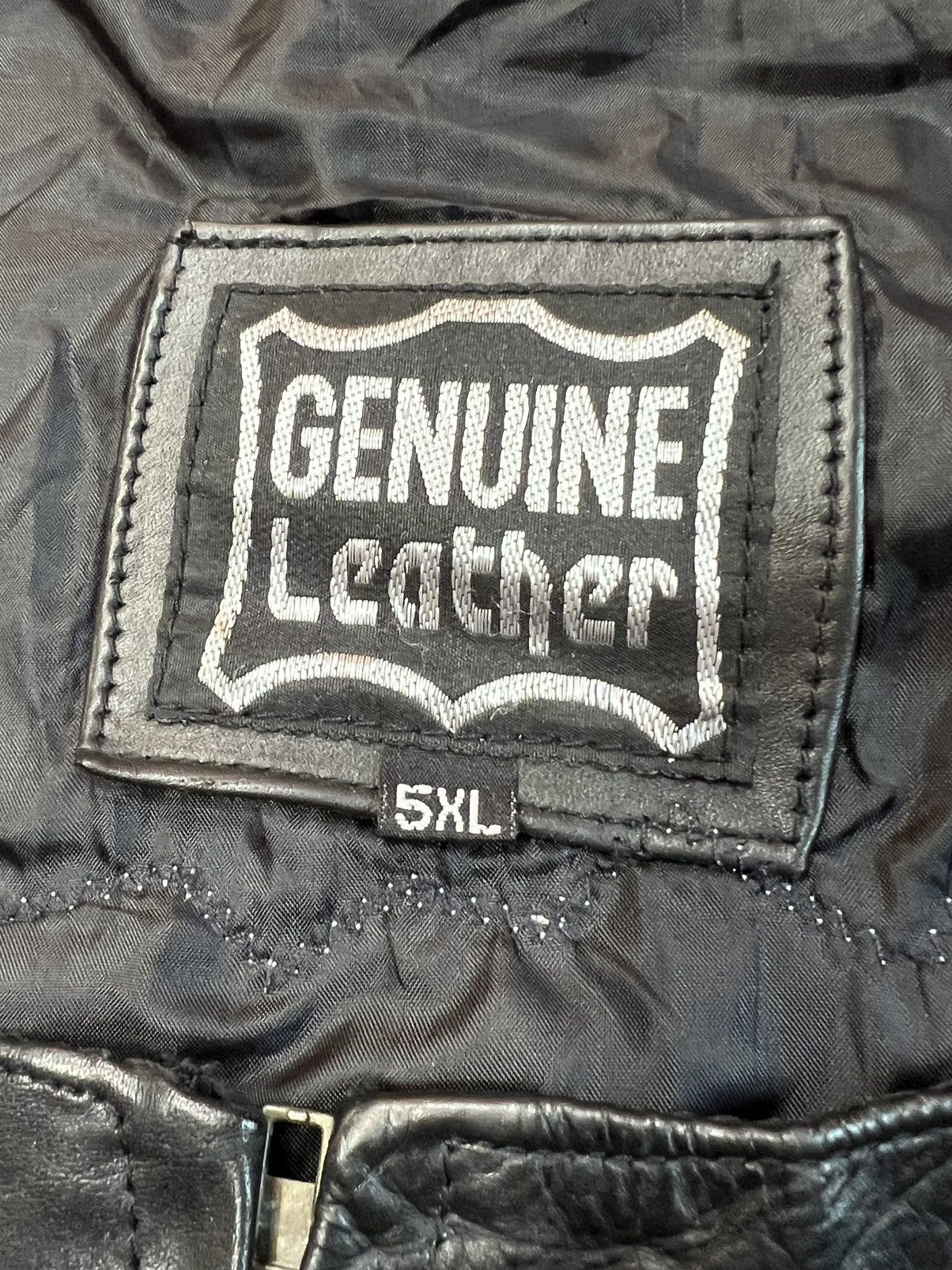 Genuine Leather × Vintage Vintage Leather Biker Vest Motorcycle Club Ruff Ryders Size US XXL / EU 58 / 5 - 6 Thumbnail