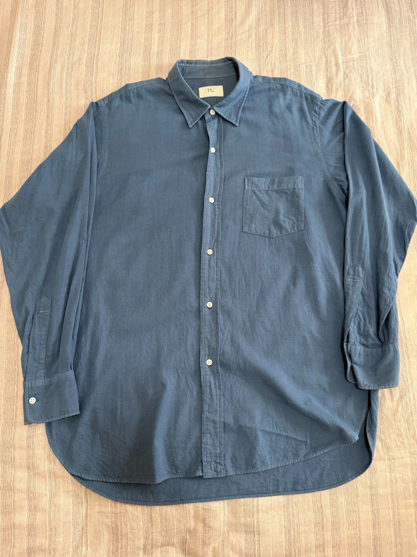 Herill HERILL Cashmere Cotton Regular Collar Shirt Size US M / EU 48-50 / 2 - 1 Thumbnail
