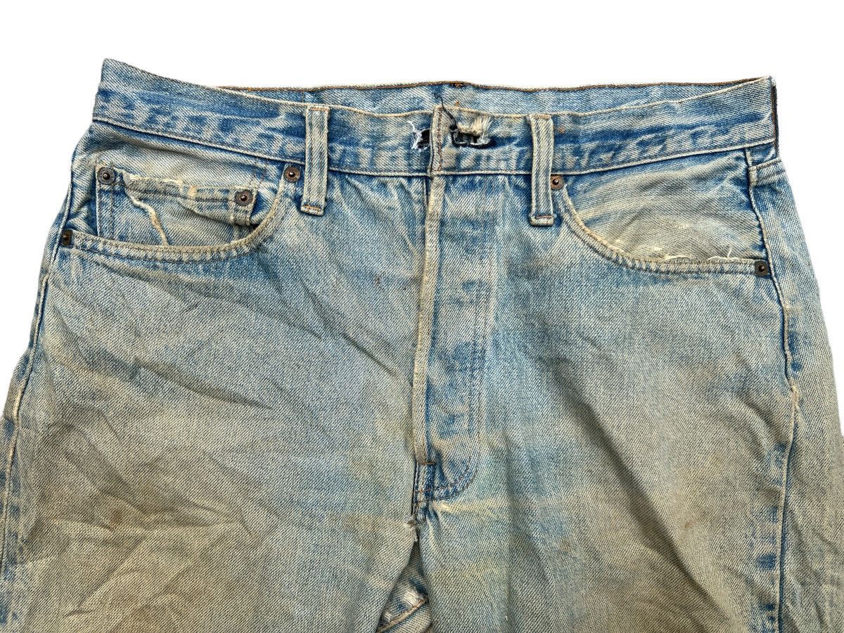 Levi's Vintage Clothing Vintage 80s Levi’s 501 Selvedge Distressed Denim Jeans 32x31 Size US 32 / EU 48 - 3 Thumbnail