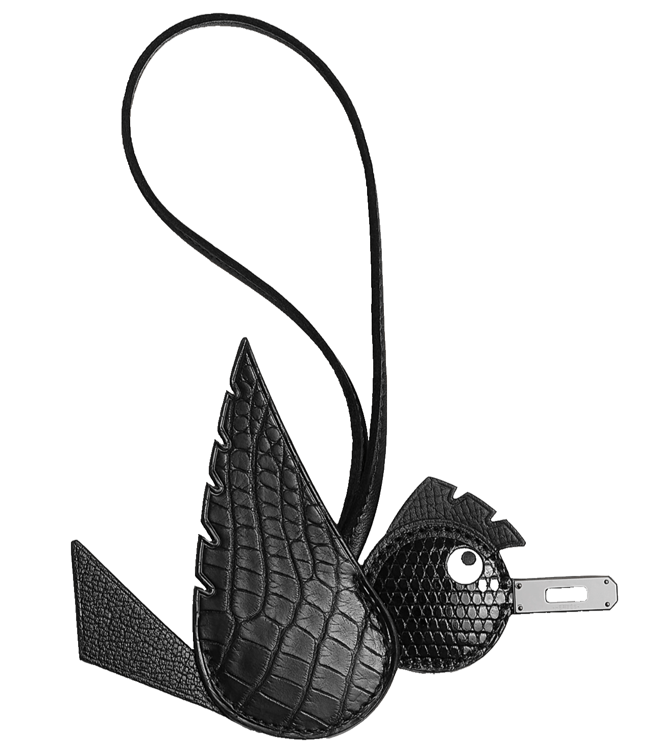 Hermes Hermes Birdy Birdie Matte Alligator Lizard Chevre Bag Charm Size ONE SIZE - 1 Thumbnail