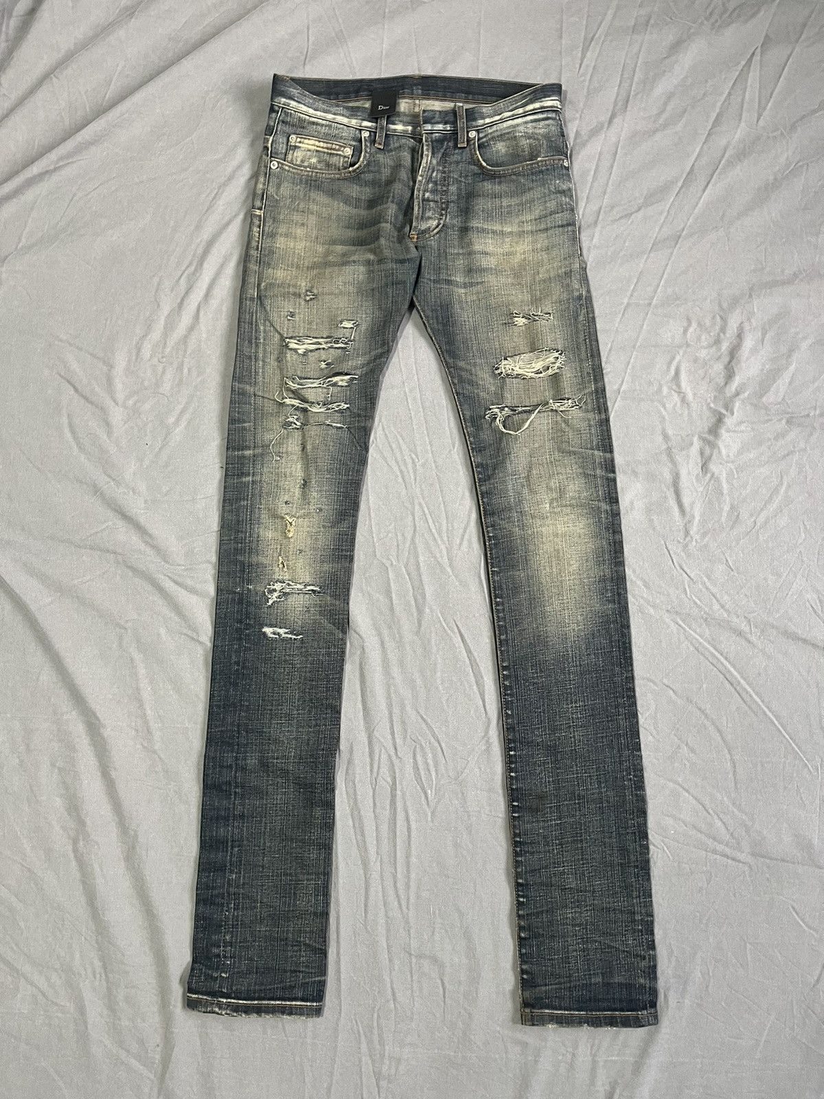 image of Christian Dior Monsieur x Dior Homme Hendi Slimane Era Slim Jeans Size 26 Waist in Blue, Men's