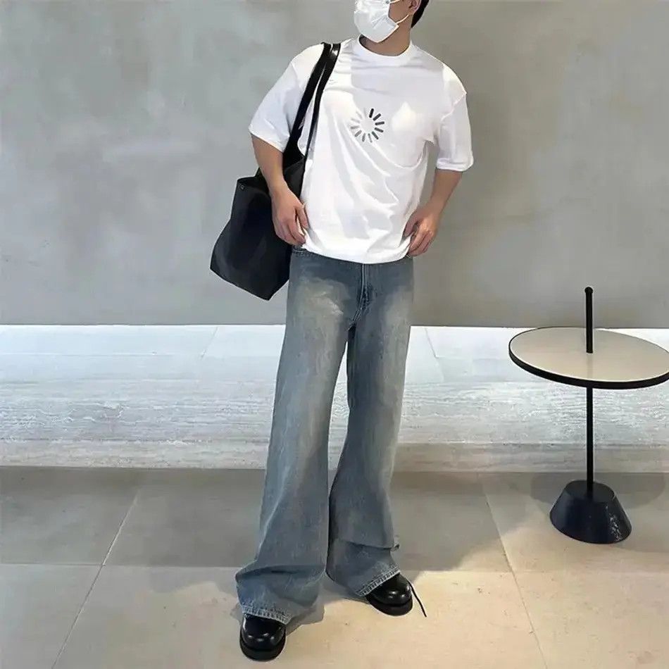 Japanese Brand Hip Hop Oversized Washed Straight Vintage Jeans y2k Size US 32 / EU 48 - 2 Thumbnail