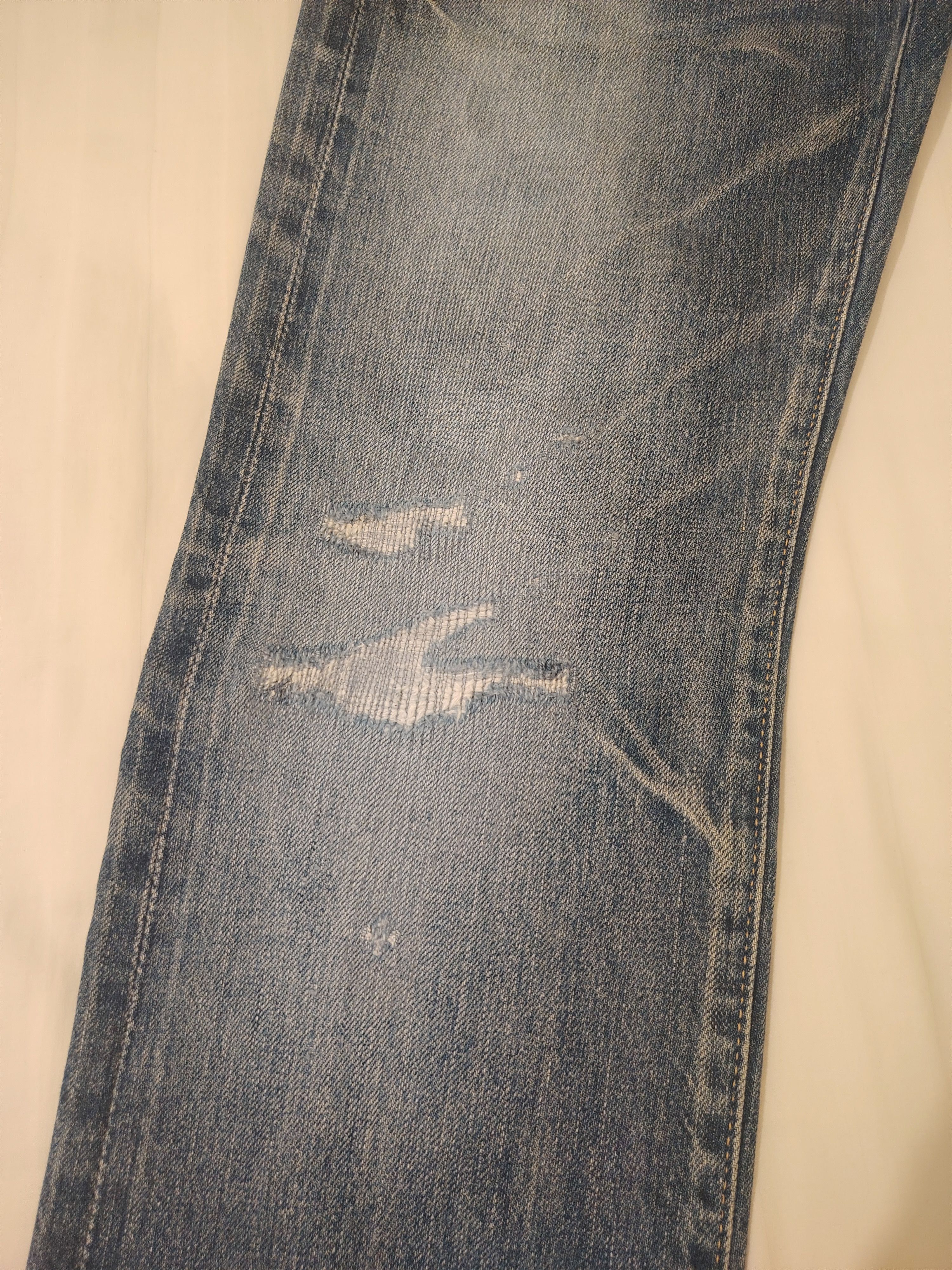 Hysteric Glamour Thrashed Distressed Hysteric Glamour Studded Selvedge Jeans Size US 30 / EU 46 - 13 Thumbnail