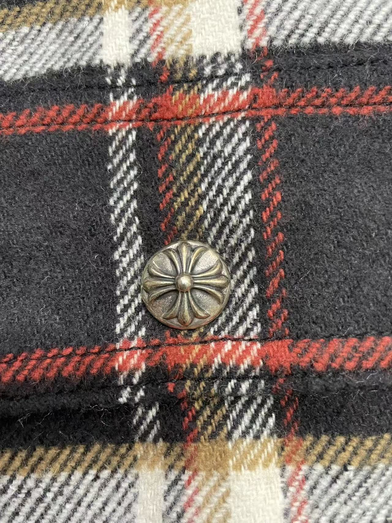 Chrome Hearts Chrome Hearts Work Dog Plaid Shirt Flannel Jacket Size US XS / EU 42 / 0 - 6 Thumbnail