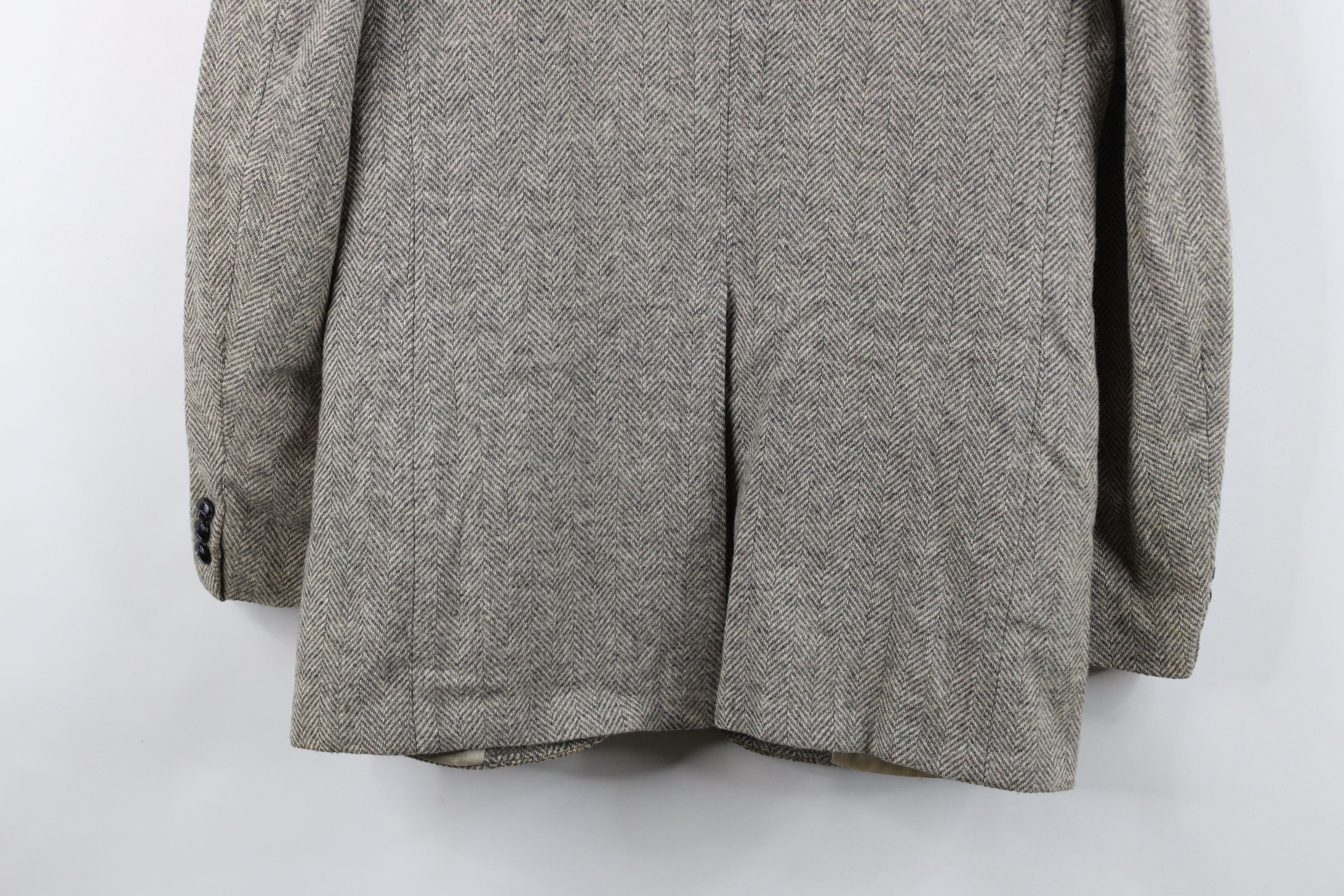 Vintage Vintage 90s Streetwear Herringbone Suit Coat Blazer Jacket Size US L / EU 52-54 / 3 - 14 Thumbnail