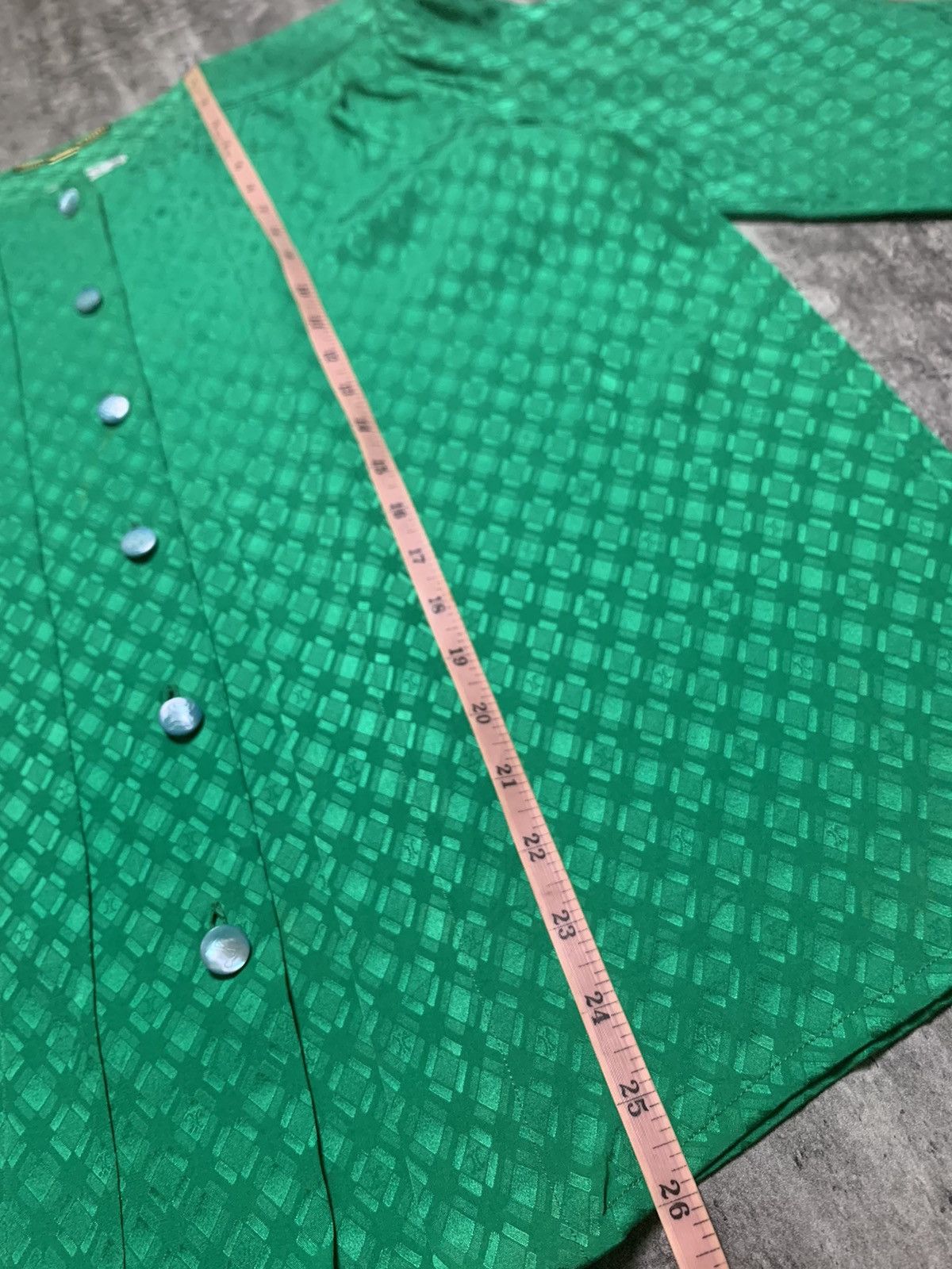 Celine Celine Double Pleated Green Monogram Patterned Size M / US 6-8 / IT 42-44 - 11 Thumbnail