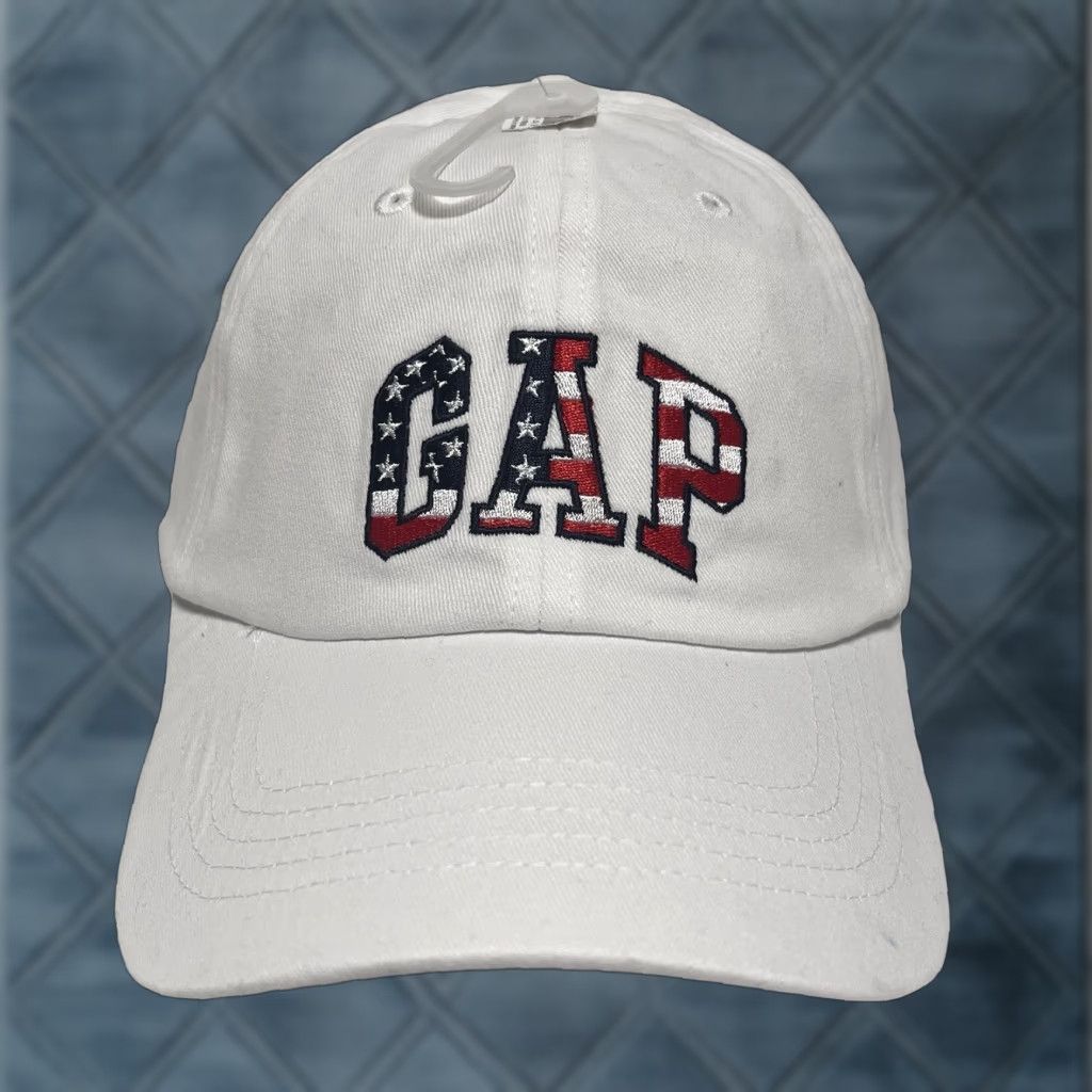 Gap GAP Hat Cap Strap Back Adjustable 4th Of July Red White Blue Flag Dad Size ONE SIZE - 1 Thumbnail