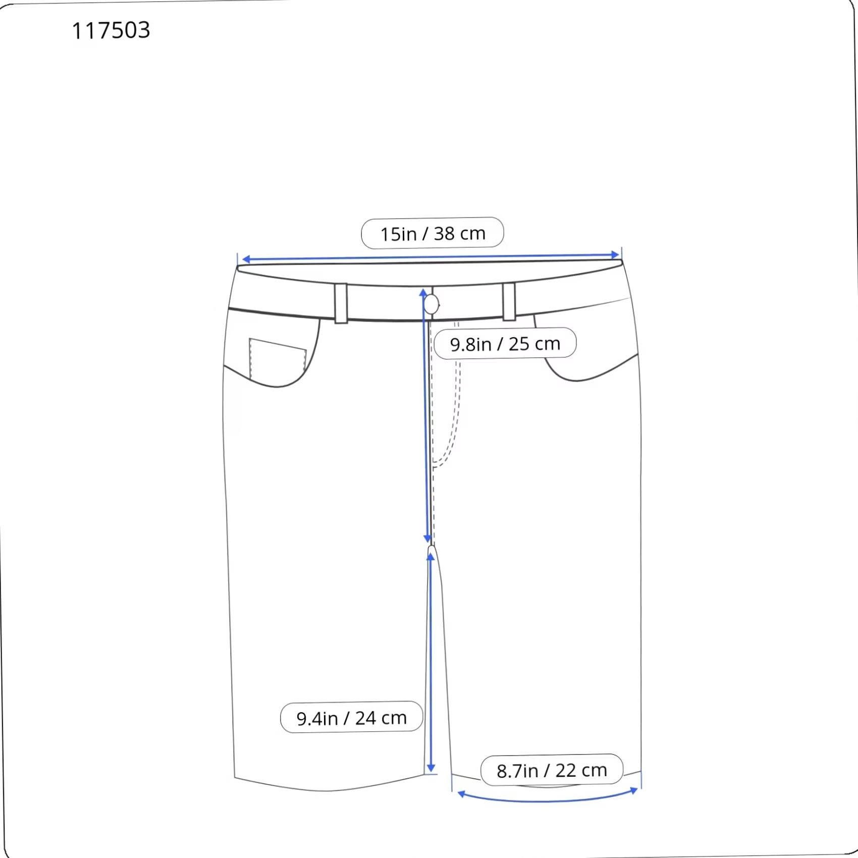 Scotch & Soda SCOTCH & SODA Shorts Men's W28 Blue Patterned Zip Fly Casual Size US 28 / EU 44 - 3 Thumbnail