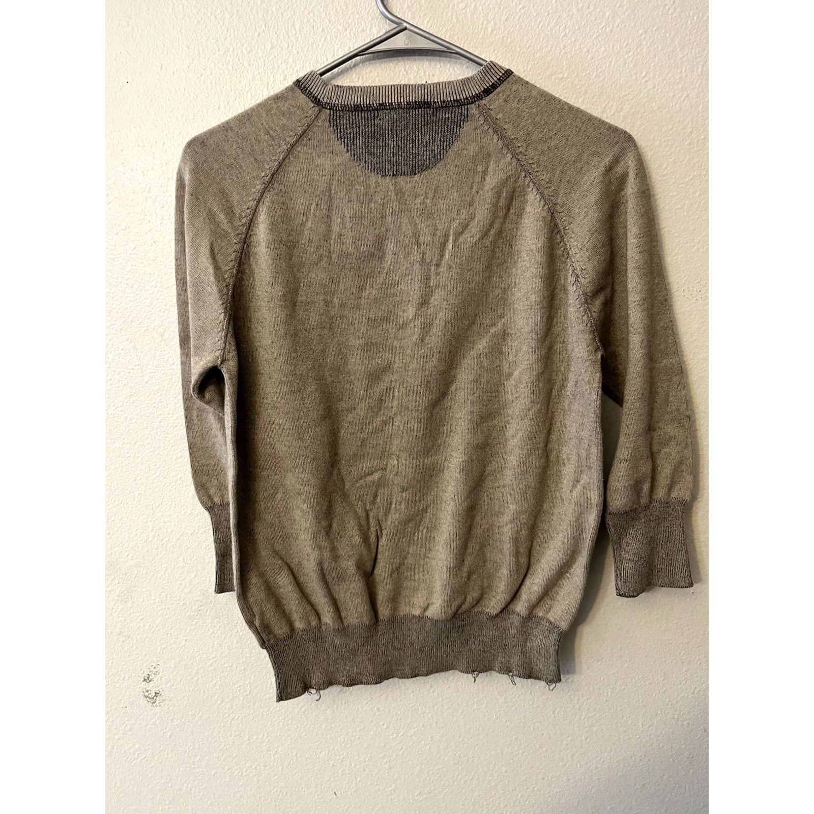 Gap GAP Sweater Ladies Size Large Brown Knit 3/4 Sleeve Lightweight Casual Size L / US 10 / IT 46 - 3 Thumbnail