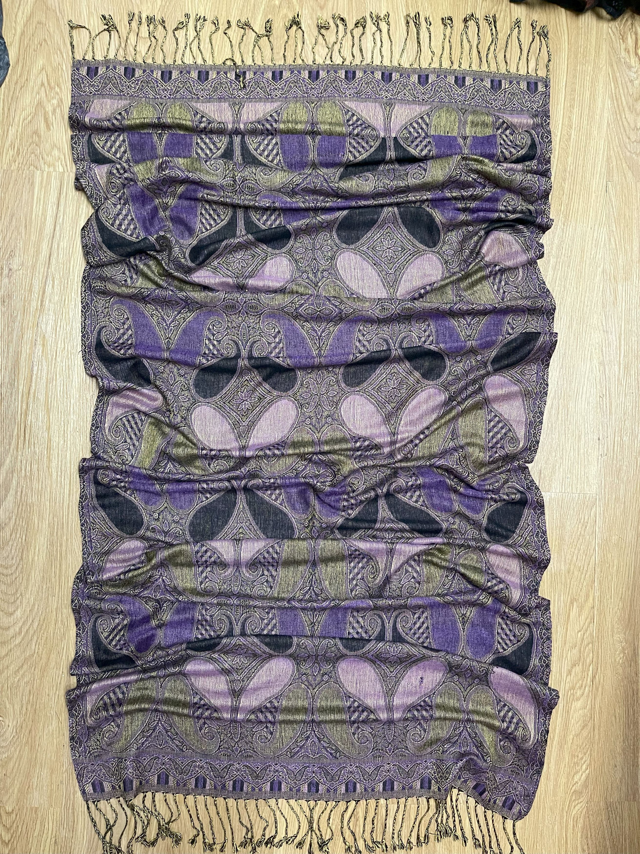 Vintage Vintage Big Size Scarves, Large-Sized Wrap Scarf, - 6081 Size ONE SIZE - 11 Thumbnail
