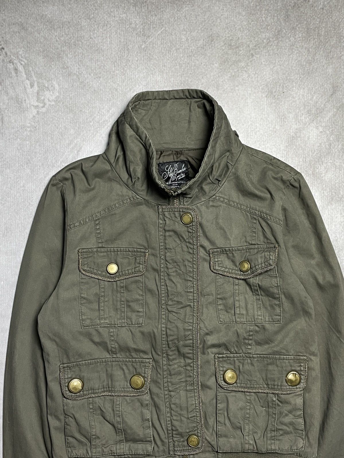 14th Addiction 2000’s Sly Bomber - Cyber Military Cargo Jacket Size US M / EU 48-50 / 2 - 4 Thumbnail