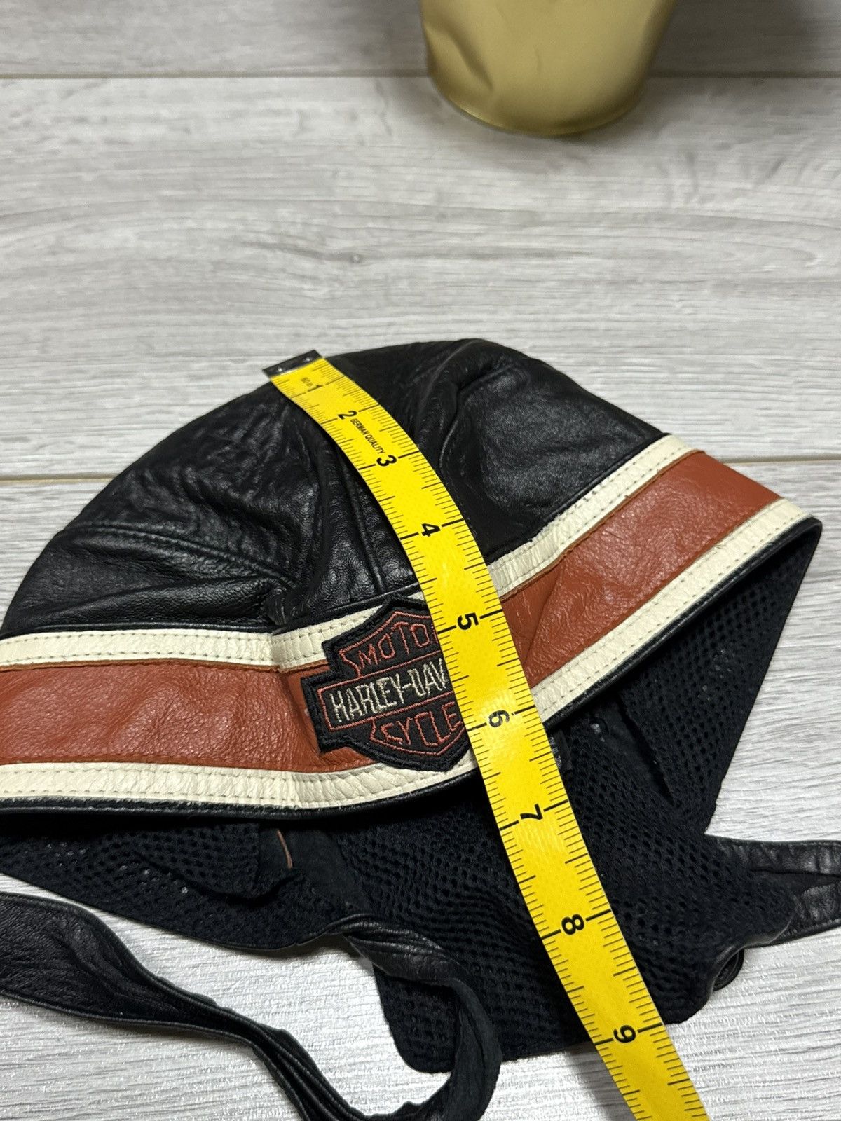 Harley Davidson Harley Davidson leather durag hat biker moto Size ONE SIZE - 11 Thumbnail