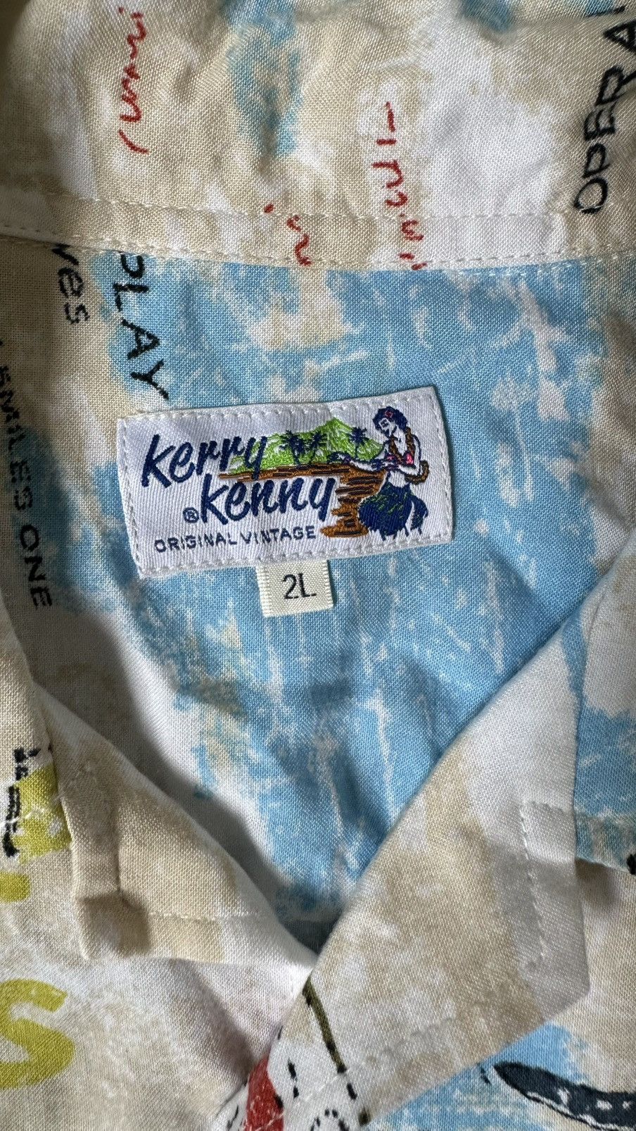 Other VINTAGE KERRY KENNY SUN SIRFING MOTIVE HAWAIIAN SHIRT Size US L / EU 52-54 / 3 - 7 Thumbnail