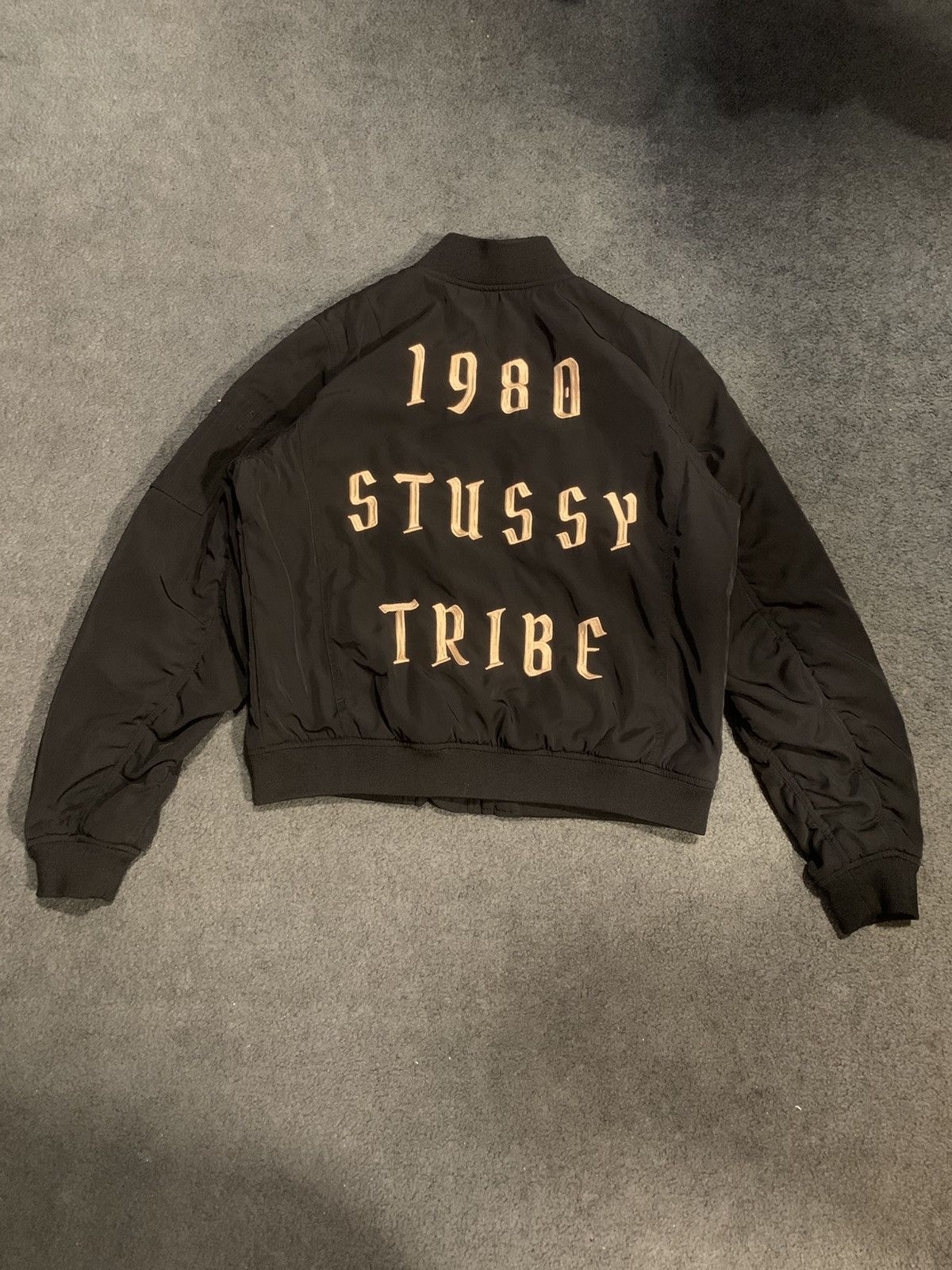 Stussy × Vintage VINTAGE Y2K WOMENS STUSSY BOMBER JACKET Size L / US 10 / IT 46 - 2 Thumbnail