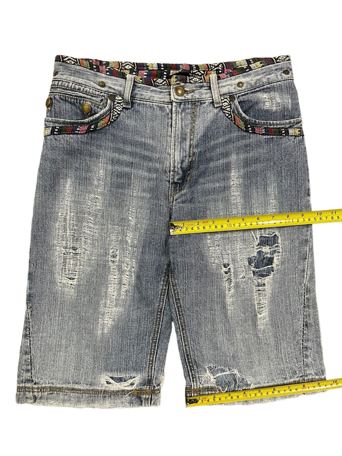 Other Crazy Y2K Japanese Brand Ripped Distressed Short Jeans Size US 32 / EU 48 - 11 Thumbnail