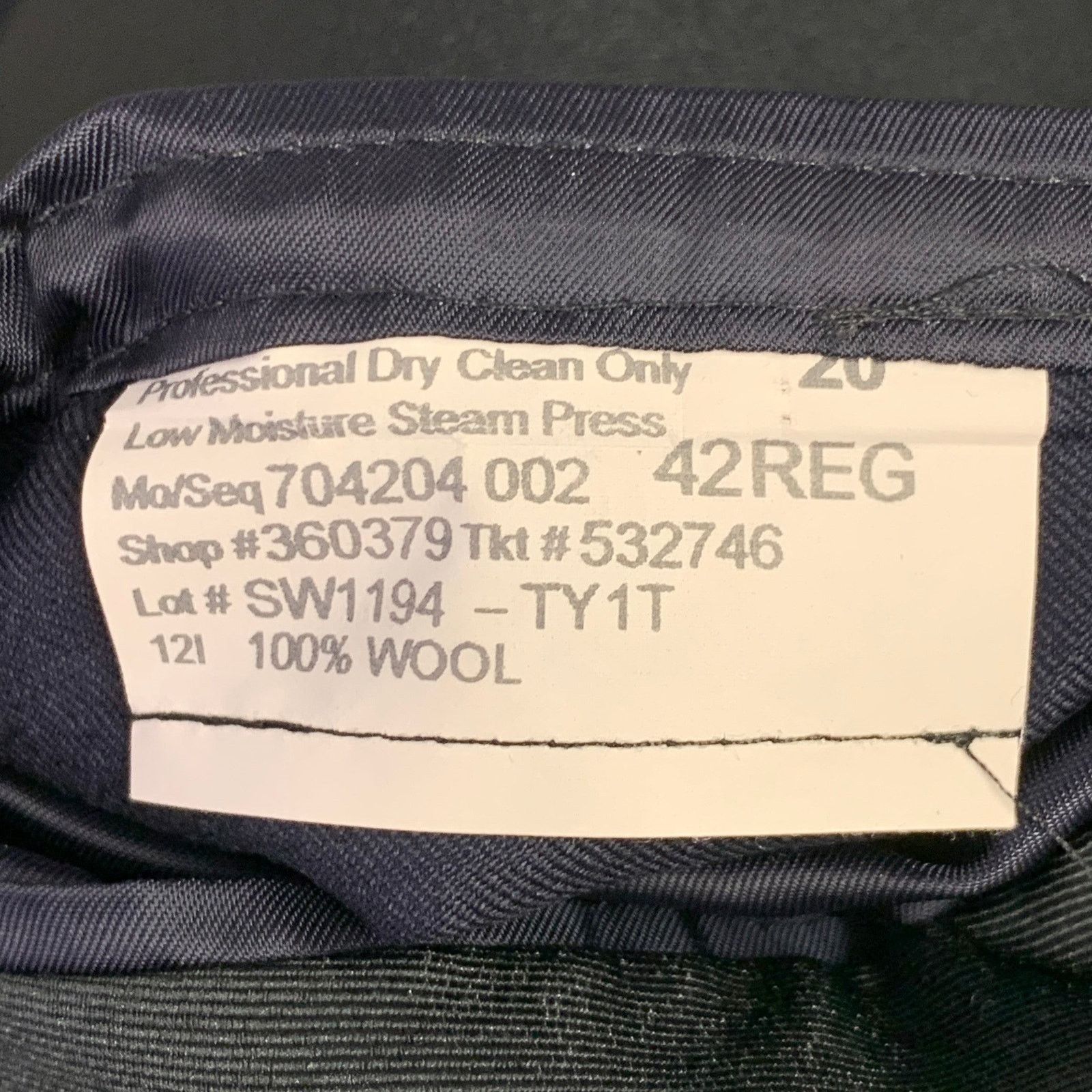 Todd Snyder TODD SNYDER Size 42 Navy Black Wool Peak Lapel Sport Coat Size 42R - 9 Thumbnail
