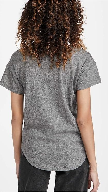Madewell Madewell Whisper Cotton Rib Crewneck Tee Heather Iron ( S ) Size S / US 4 / IT 40 - 2 Thumbnail